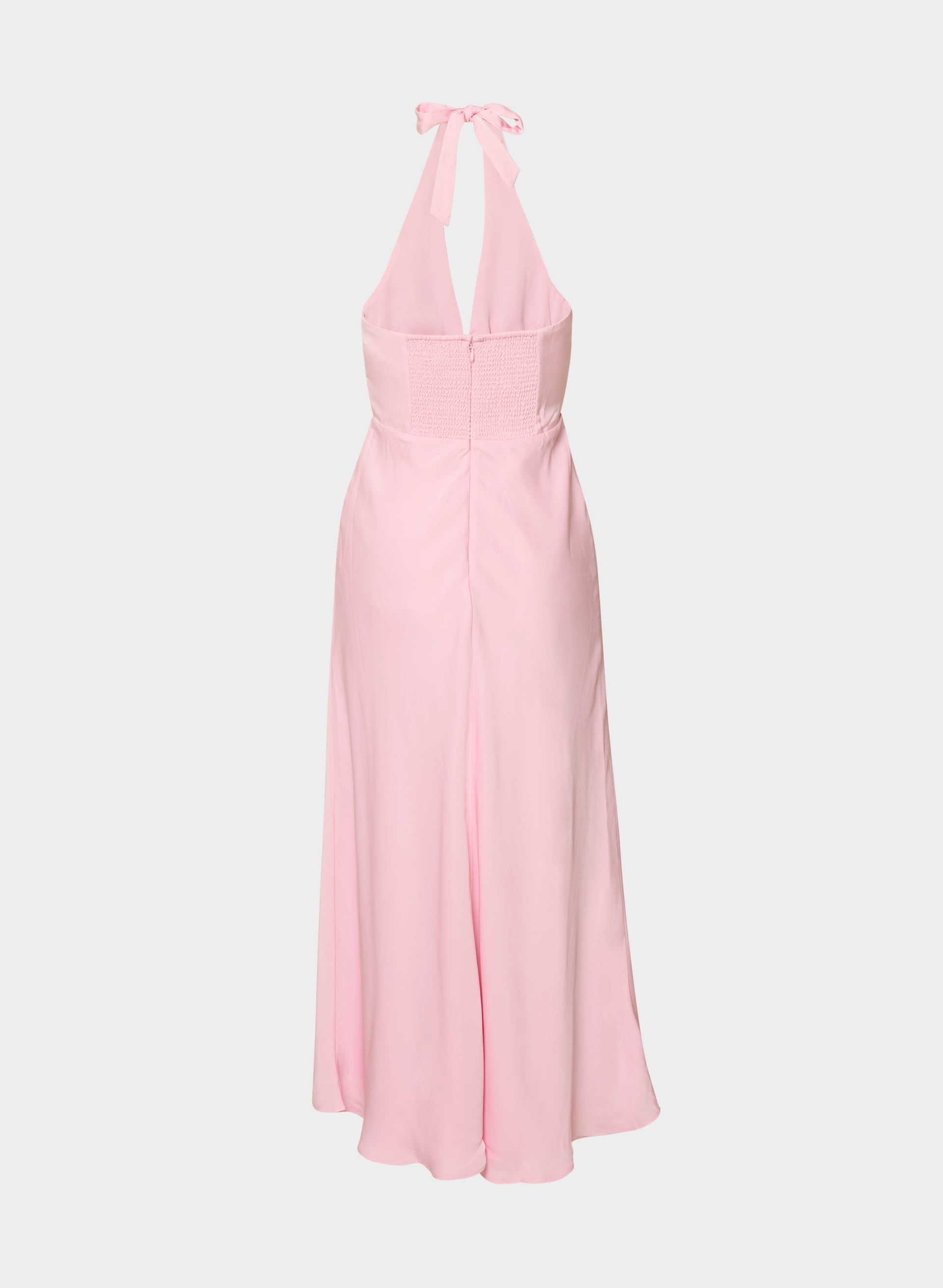 NIGHTSCAPE SATIN HALTER DRESS | Aritzia