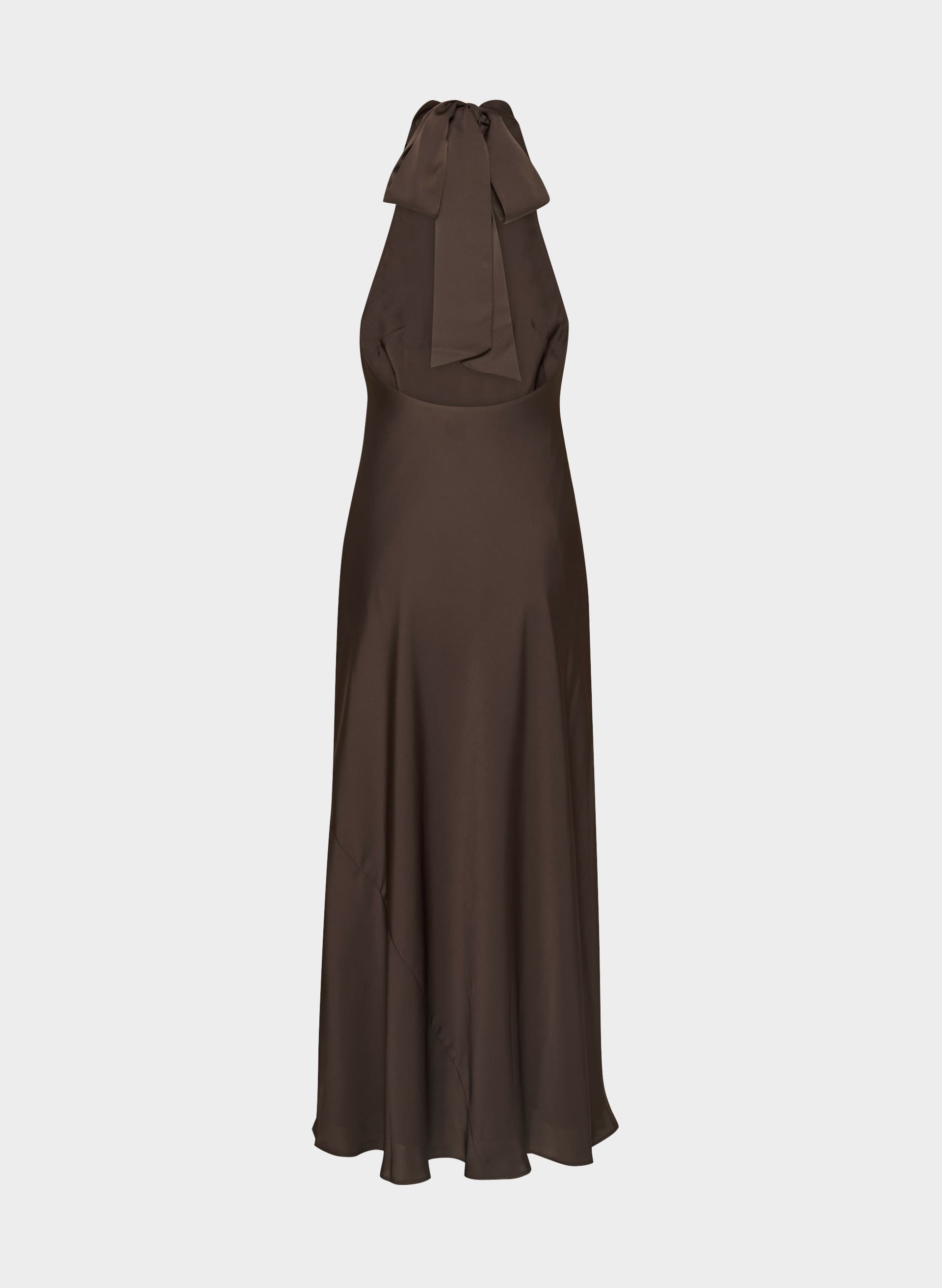 CAVA SATIN HALTER DRESS | Aritzia