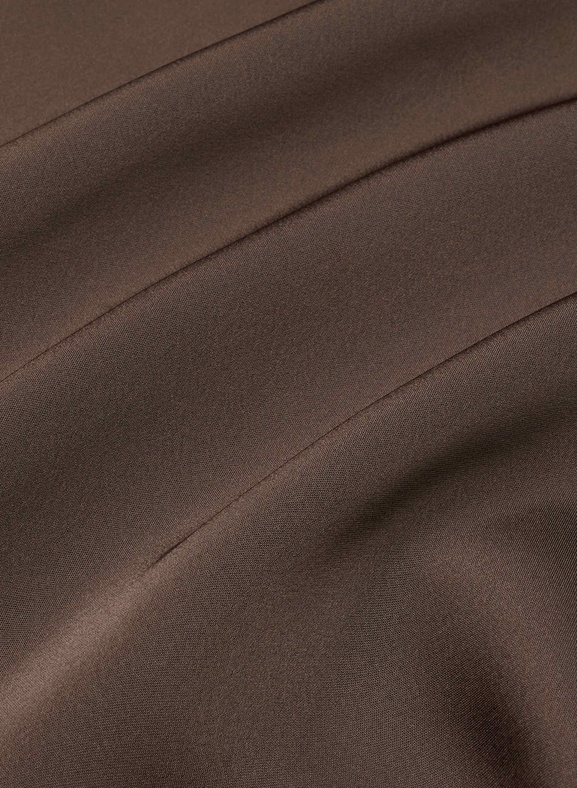 CAVA SATIN HALTER DRESS | Aritzia