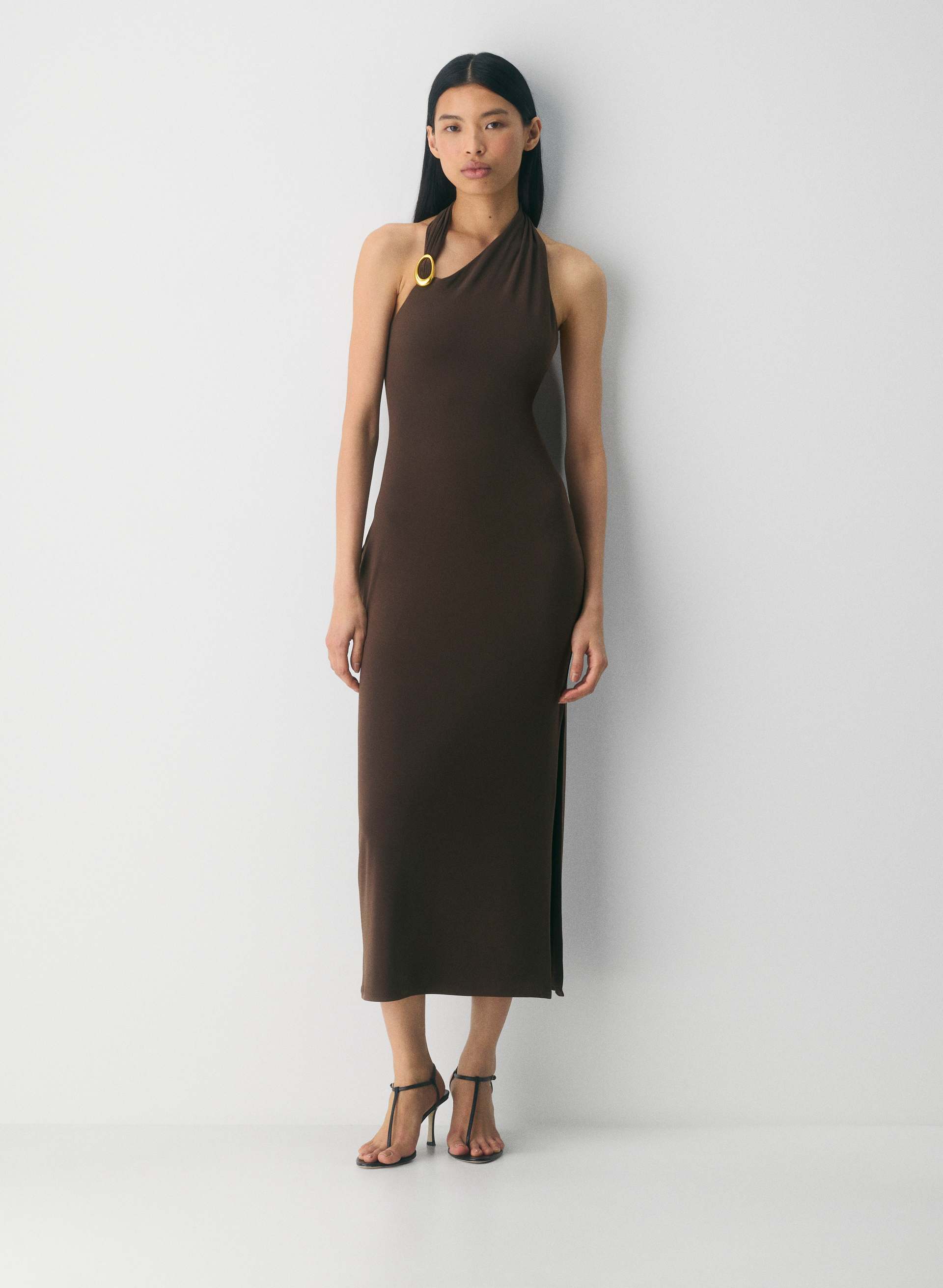 SMOOTH MATTER™ SHADOWPLAY HALTER DRESS | Aritzia