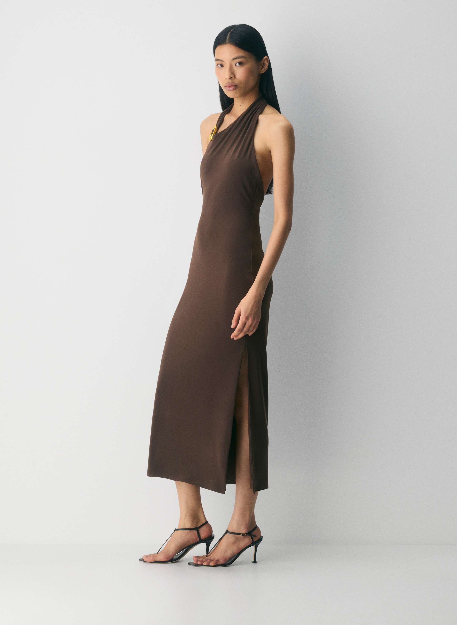 SMOOTH MATTER™ SHADOWPLAY HALTER DRESS | Aritzia