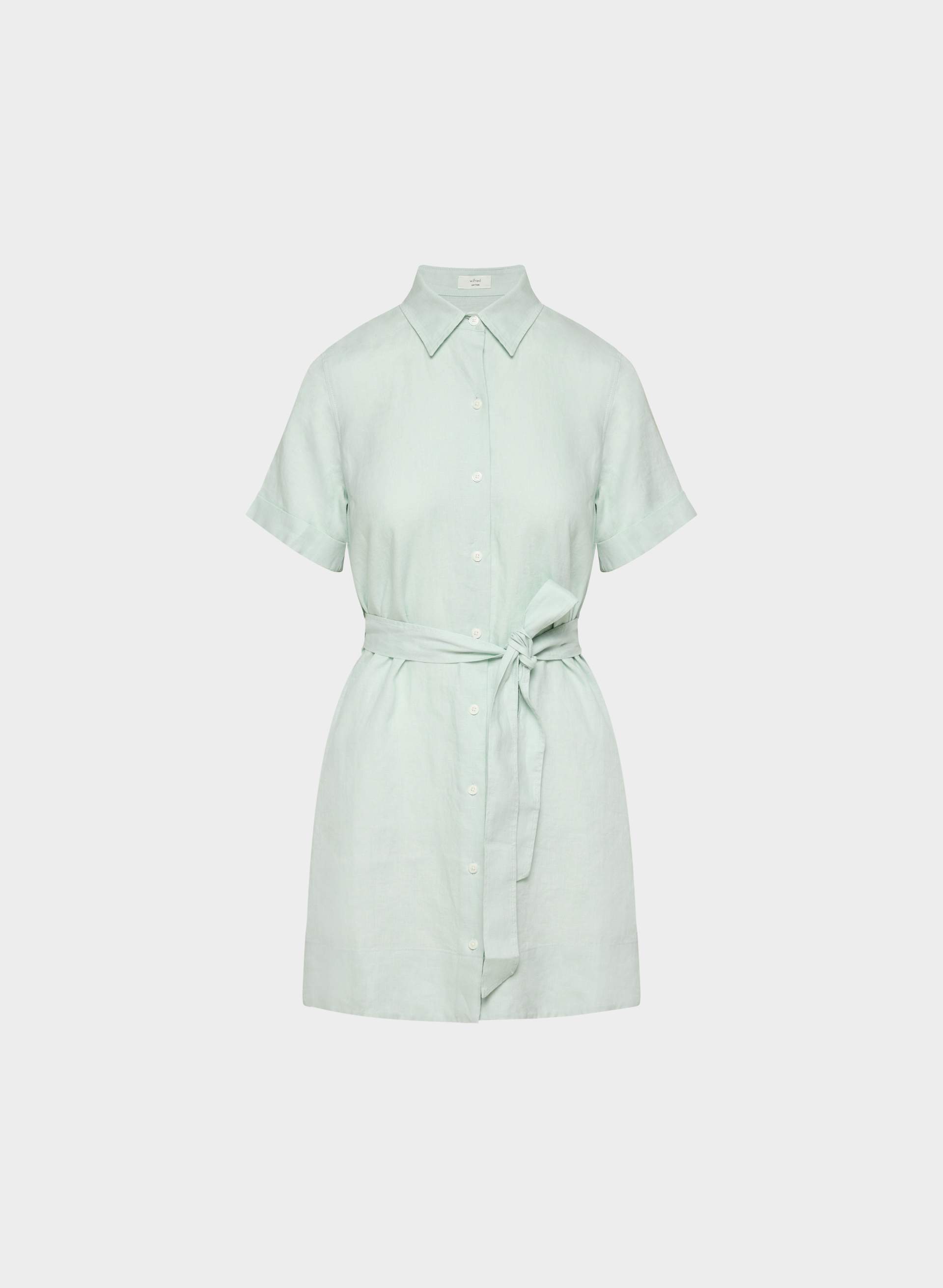ELETA LINEN MINI DRESS | Aritzia