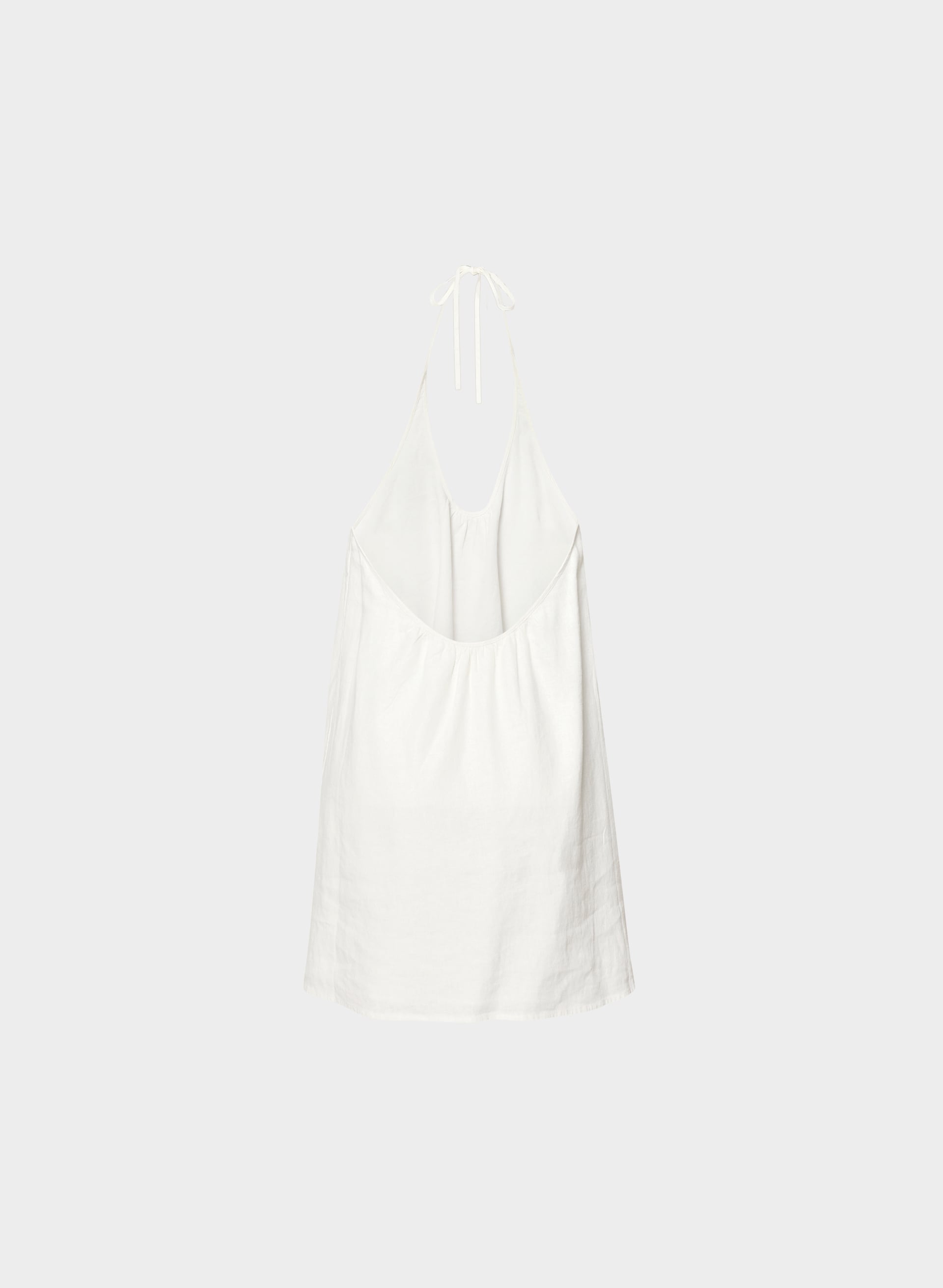 BORA LINEN HALTER DRESS | Aritzia