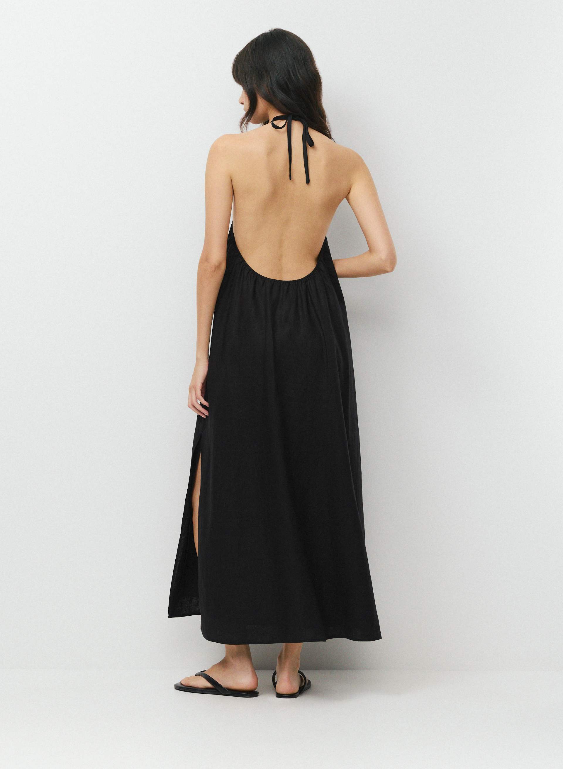 Sunpost Linen Halter Dress | Aritzia US