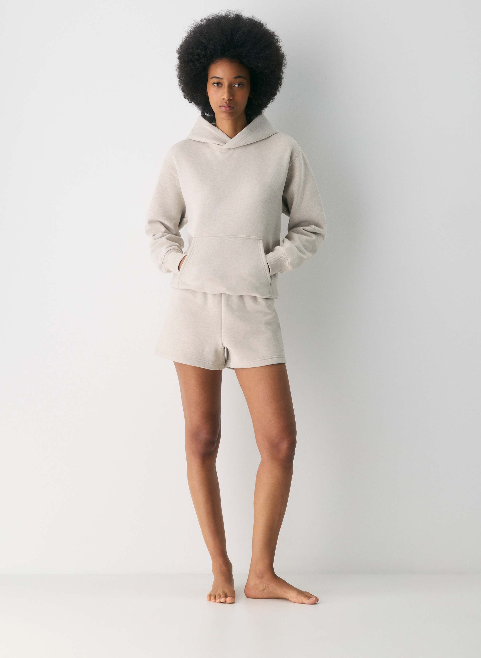 COZY SWEATFLEECE PERFECT HI-RISE MINI SHORT | Aritzia