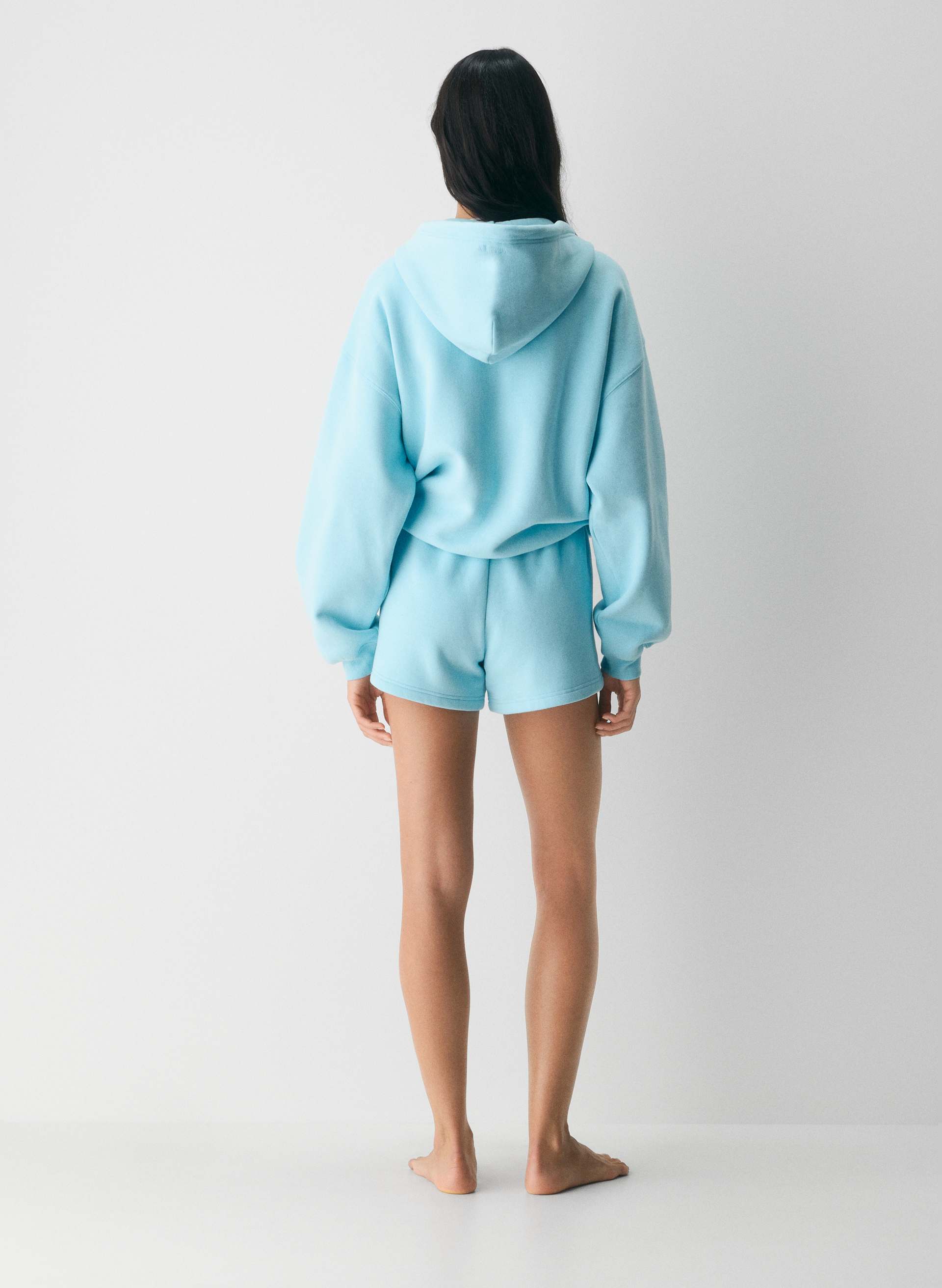 COZY SWEATFLEECE PERFECT HI-RISE MINI SHORT | Aritzia