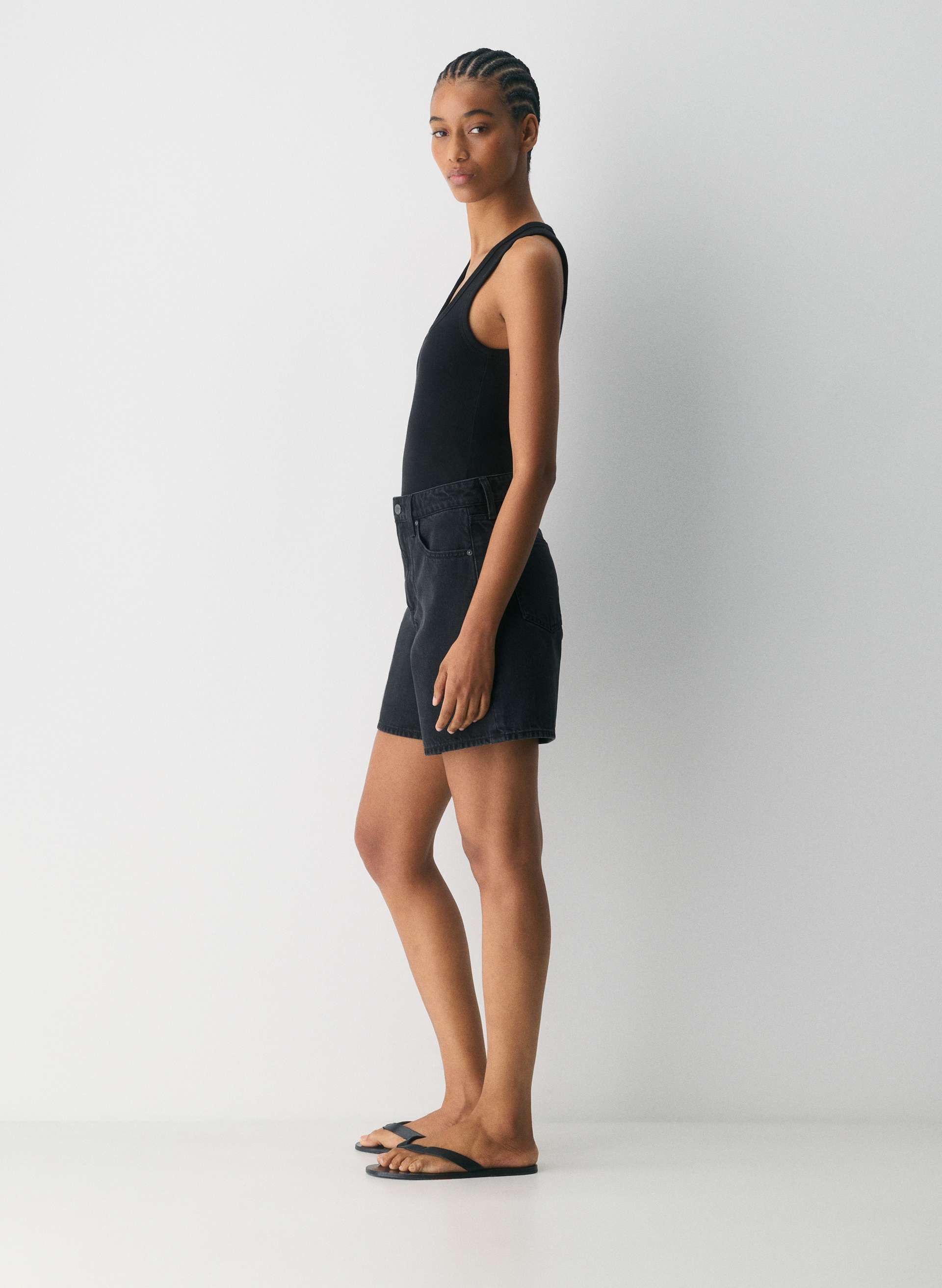 THE '90S VINTAGE HI-RISE BAGGY DENIM SHORT | Aritzia