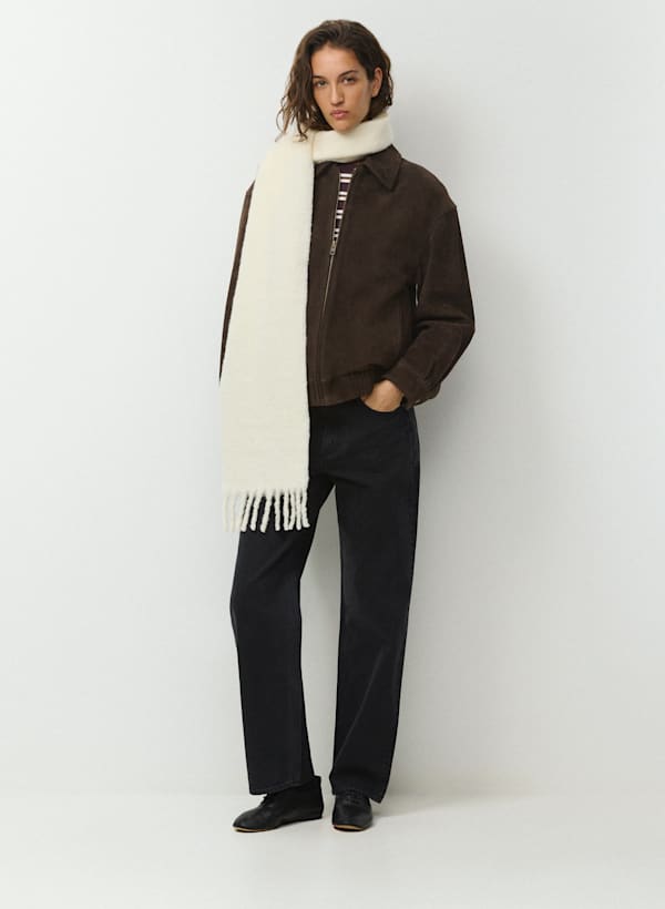 Twist Skinny Scarf by Aritzia