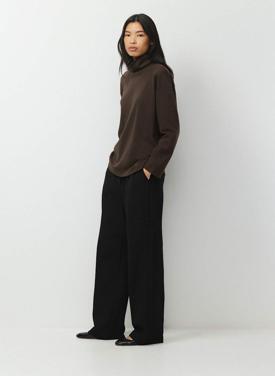 InterLock Cotton Wharton Turtleneck by Aritzia