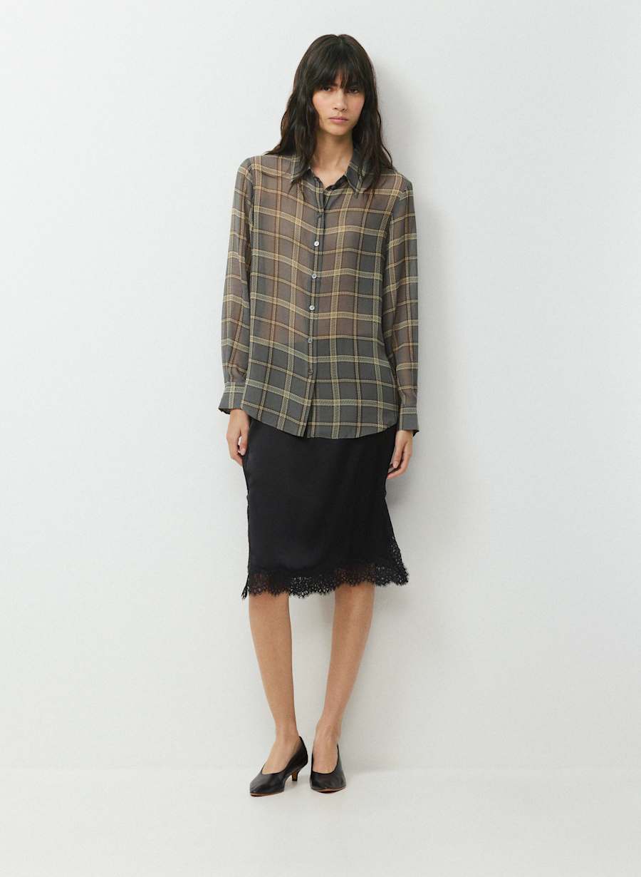 Baker Silk Shirt by Aritzia
