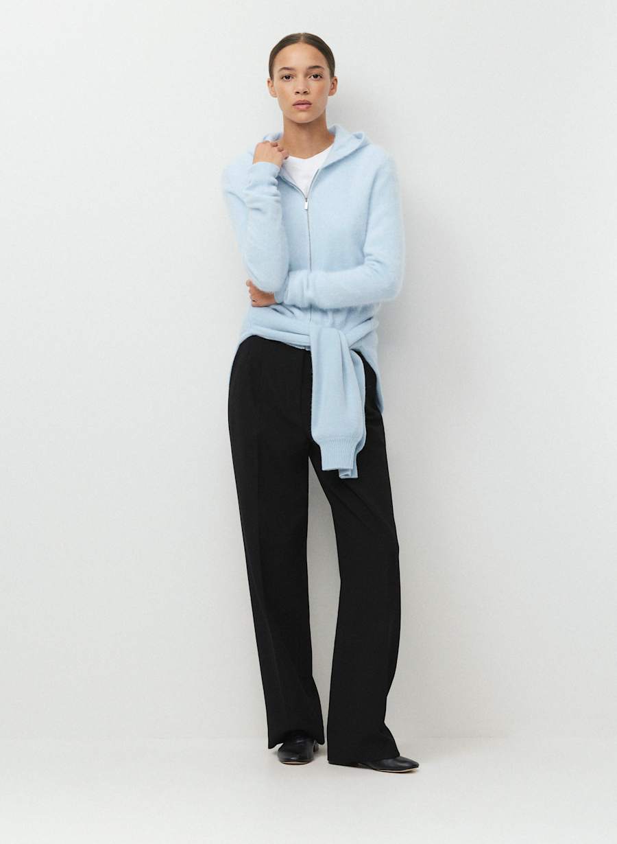 Brushed Wool Cashmere Idyllic Zip Hoodie by Aritzia