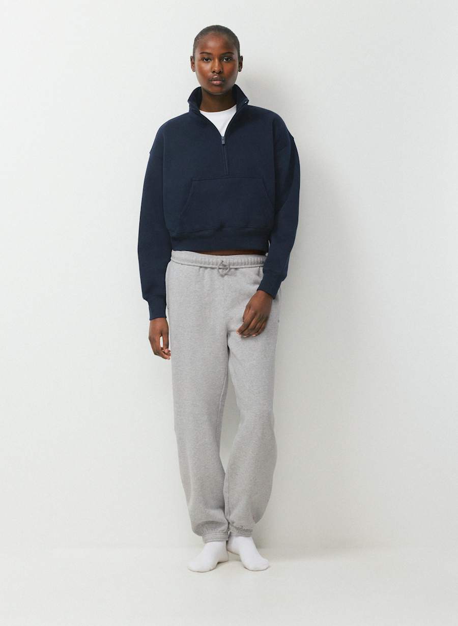 Cozy Sweatfleece Boyfriend Boxy 1/2 Zip by Aritzia