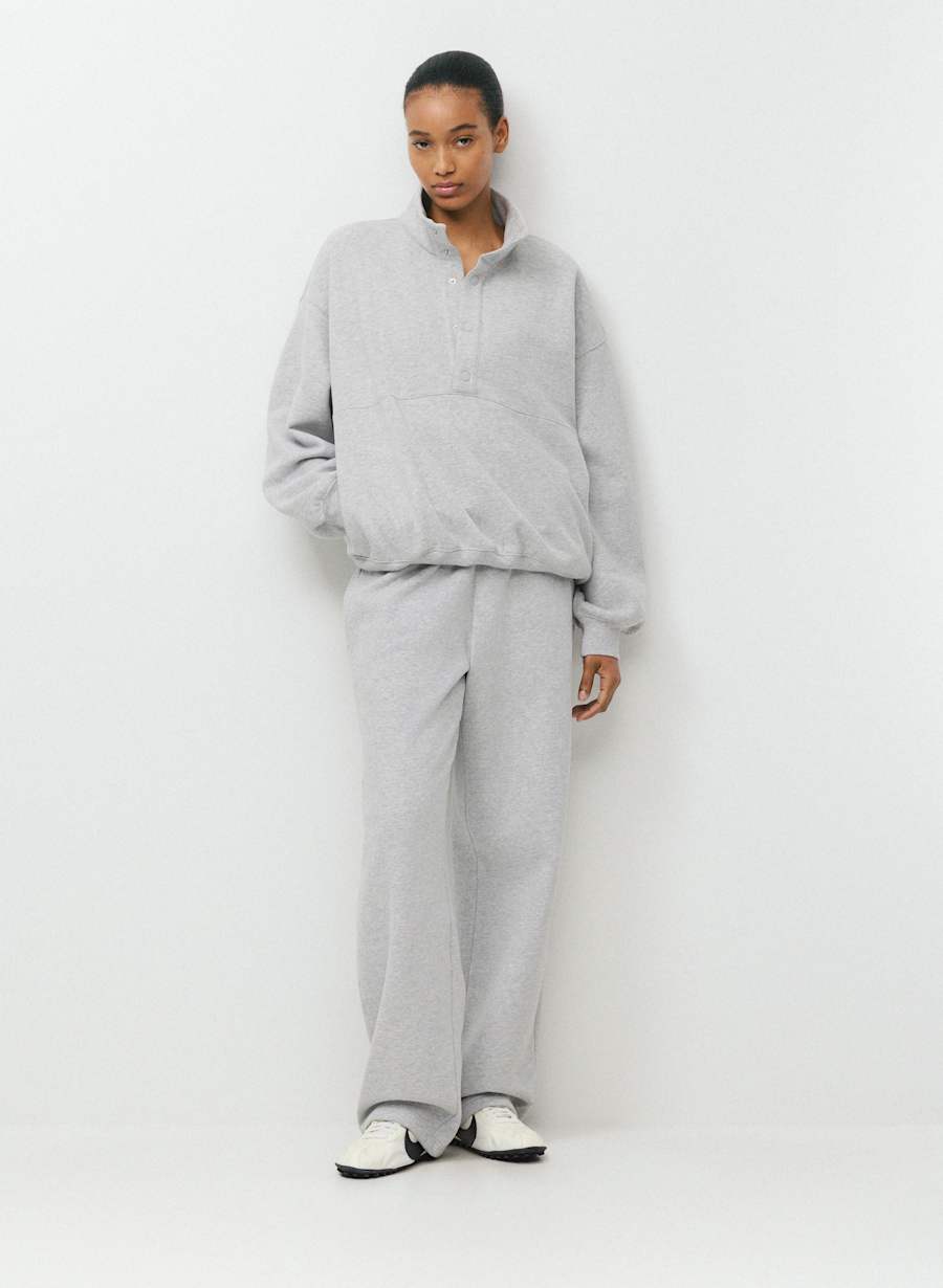 Cozy Sweatfleece Mega Snap Funnel Neck by Aritzia
