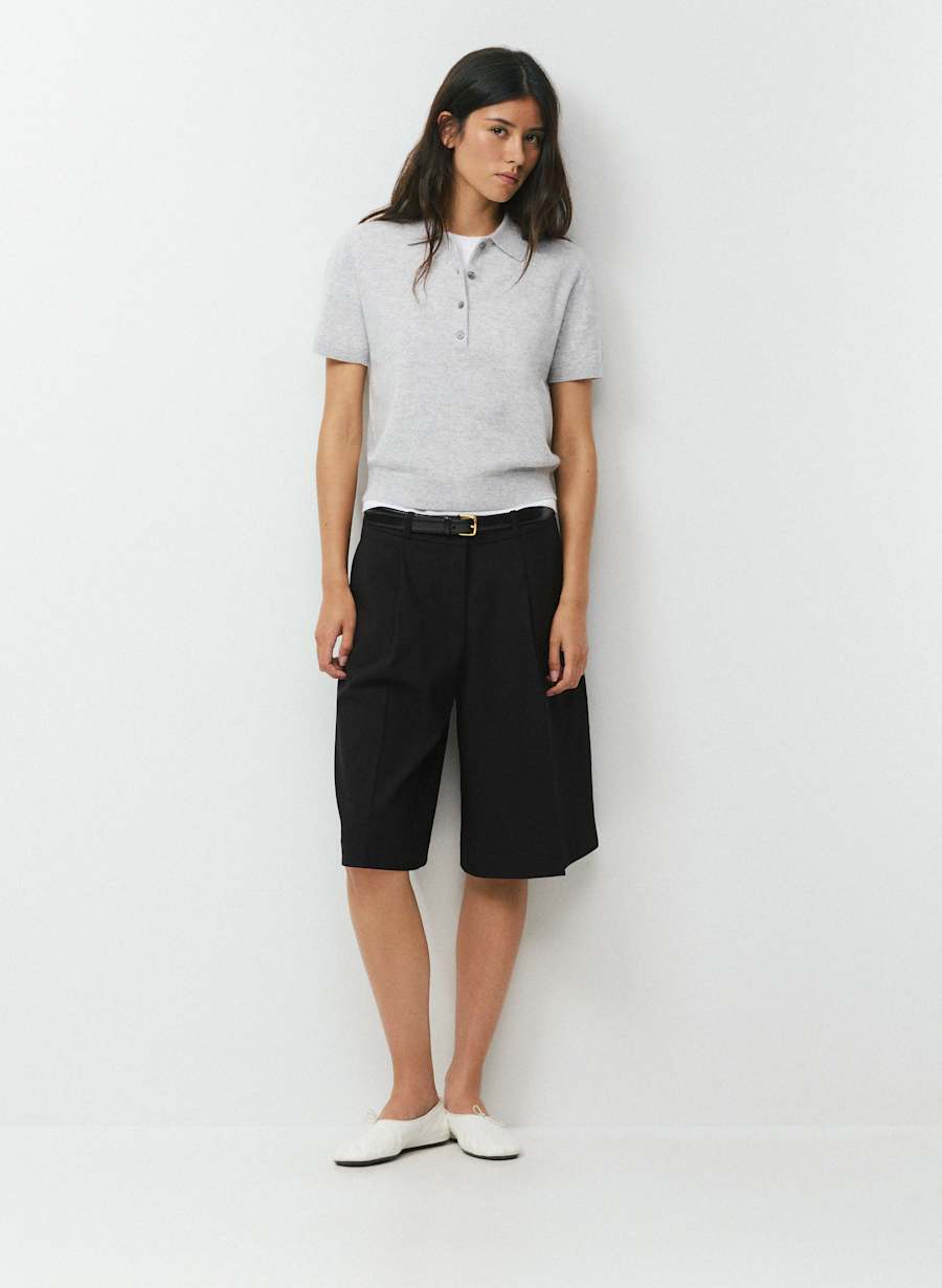 Bare Cashmere Cellini Shortsleeve Sweater by Aritzia