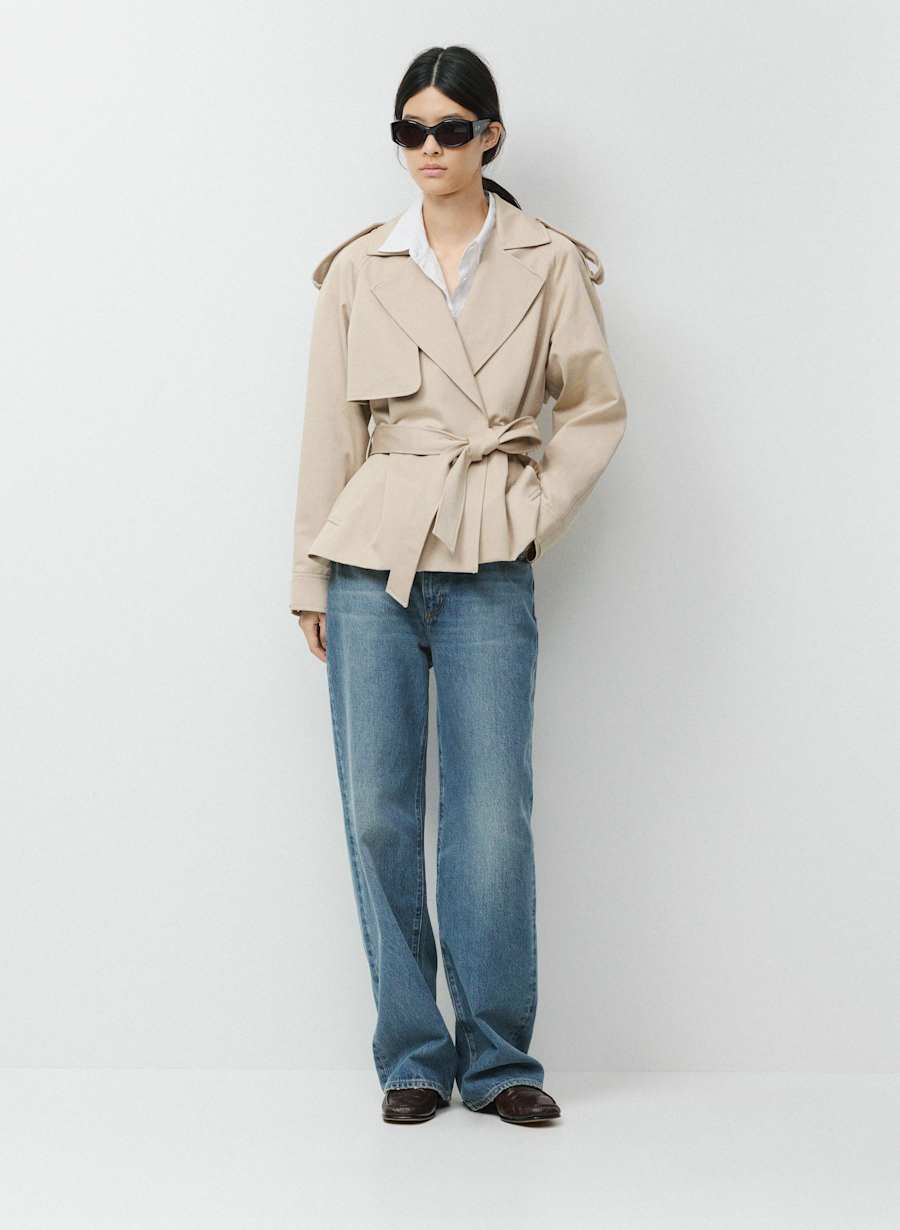 The Davis Short Trench Coat - Rich Twill by Aritzia