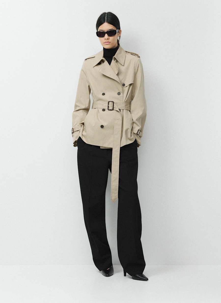 The Finch Short Trench Coat - City Twill by Aritzia