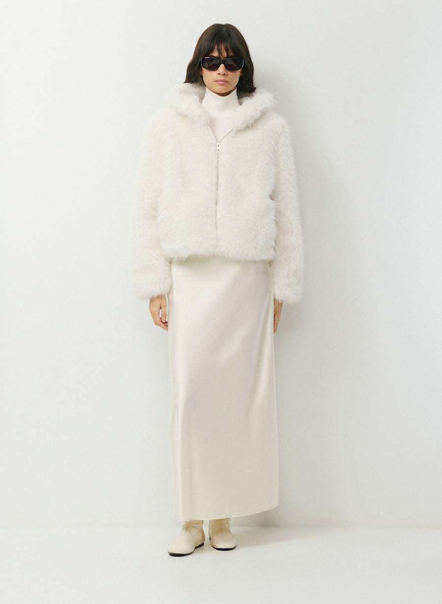 Alta Coat - Arctic Faux Fur by Aritzia