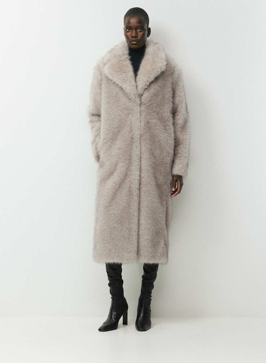 Cortina Coat - Arctic Faux Fur by Aritzia