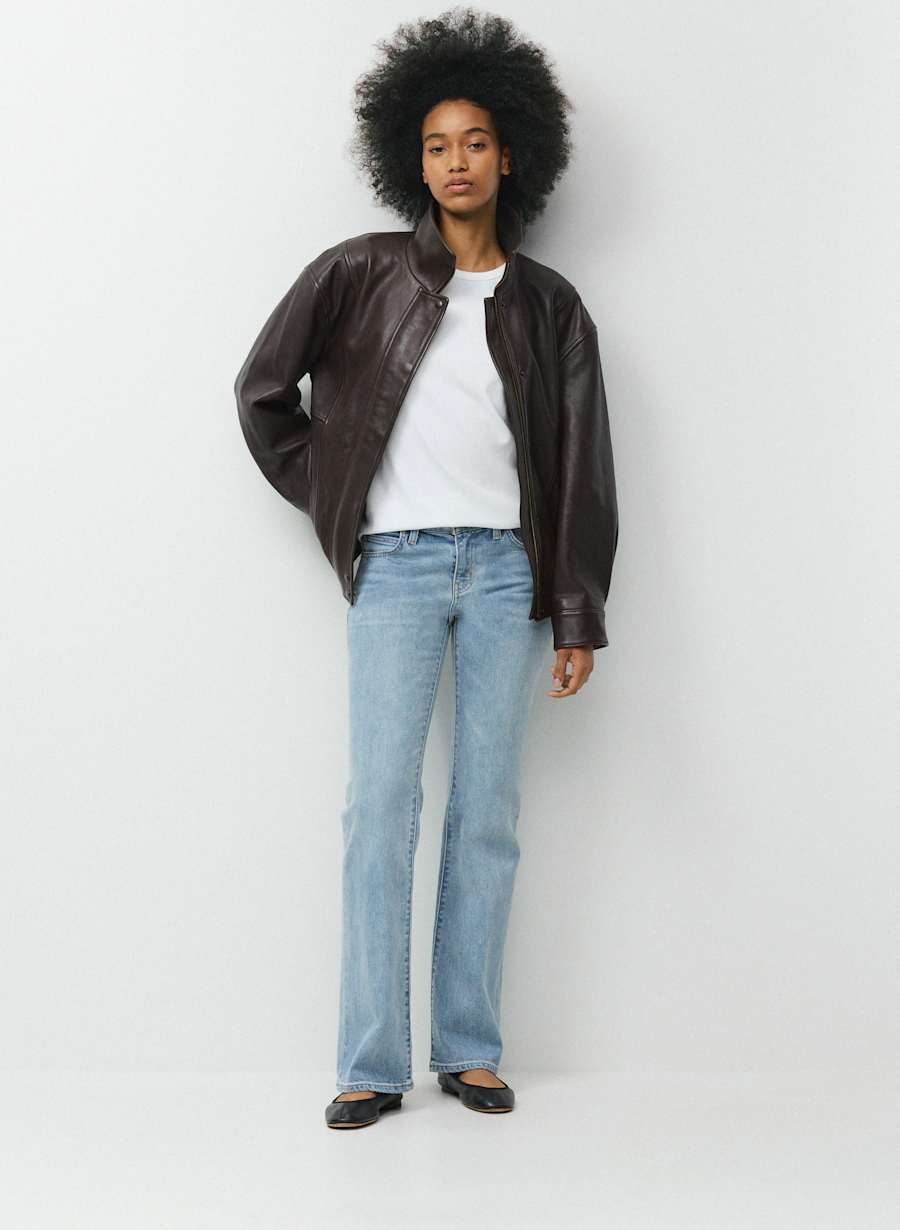 Denim Forum 002 Slim Lo-Rise Bootcut Jean by Aritzia
