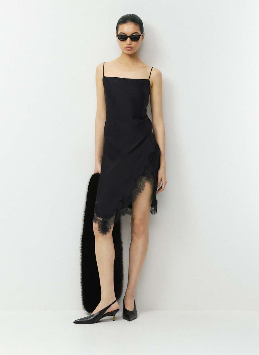Irresistible Satin Dress by Aritzia