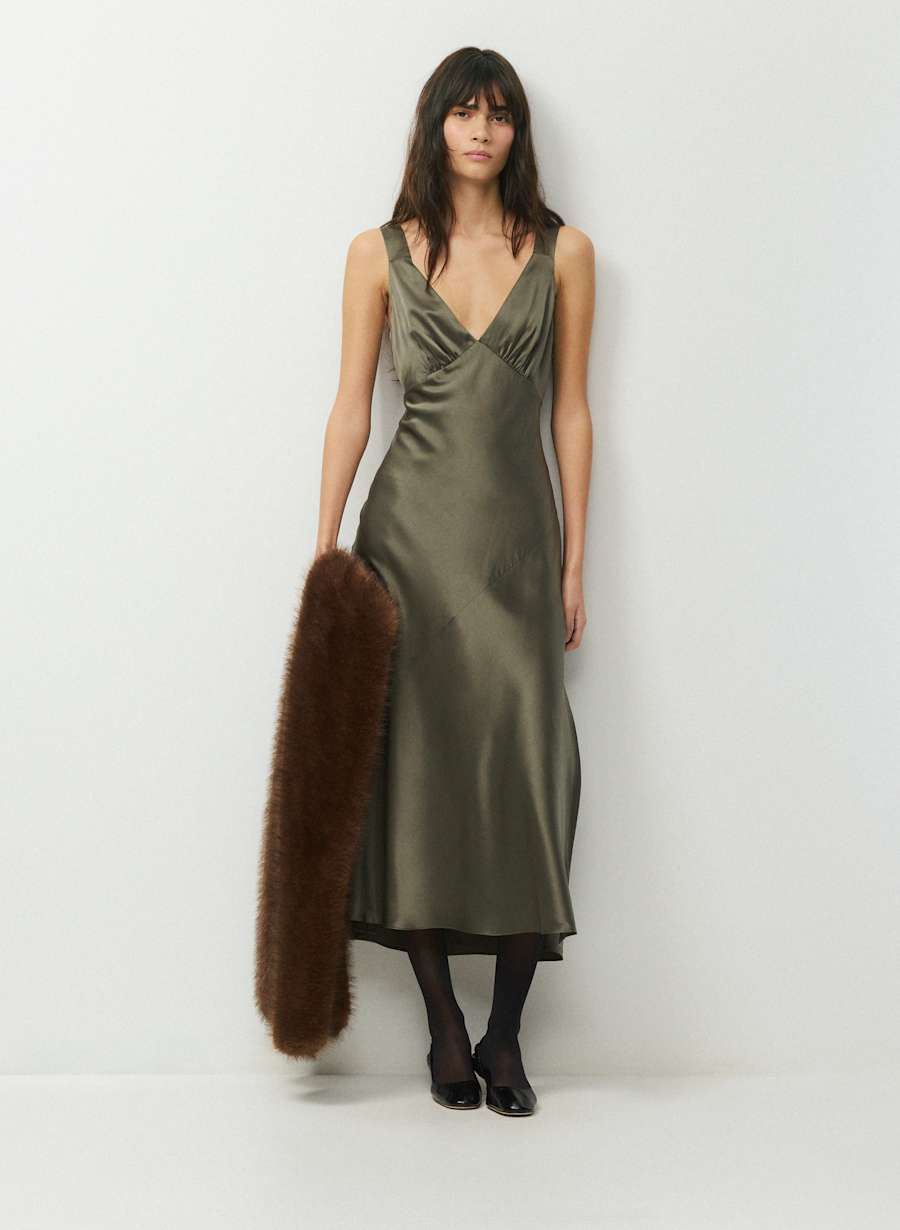 Sister Silk Dress by Aritzia
