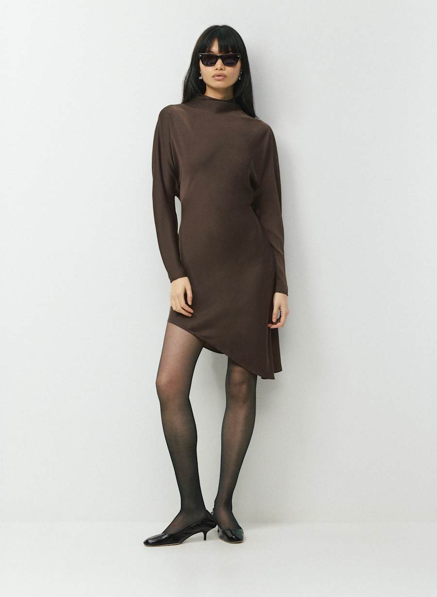 Fluency Satin Dress by Aritzia