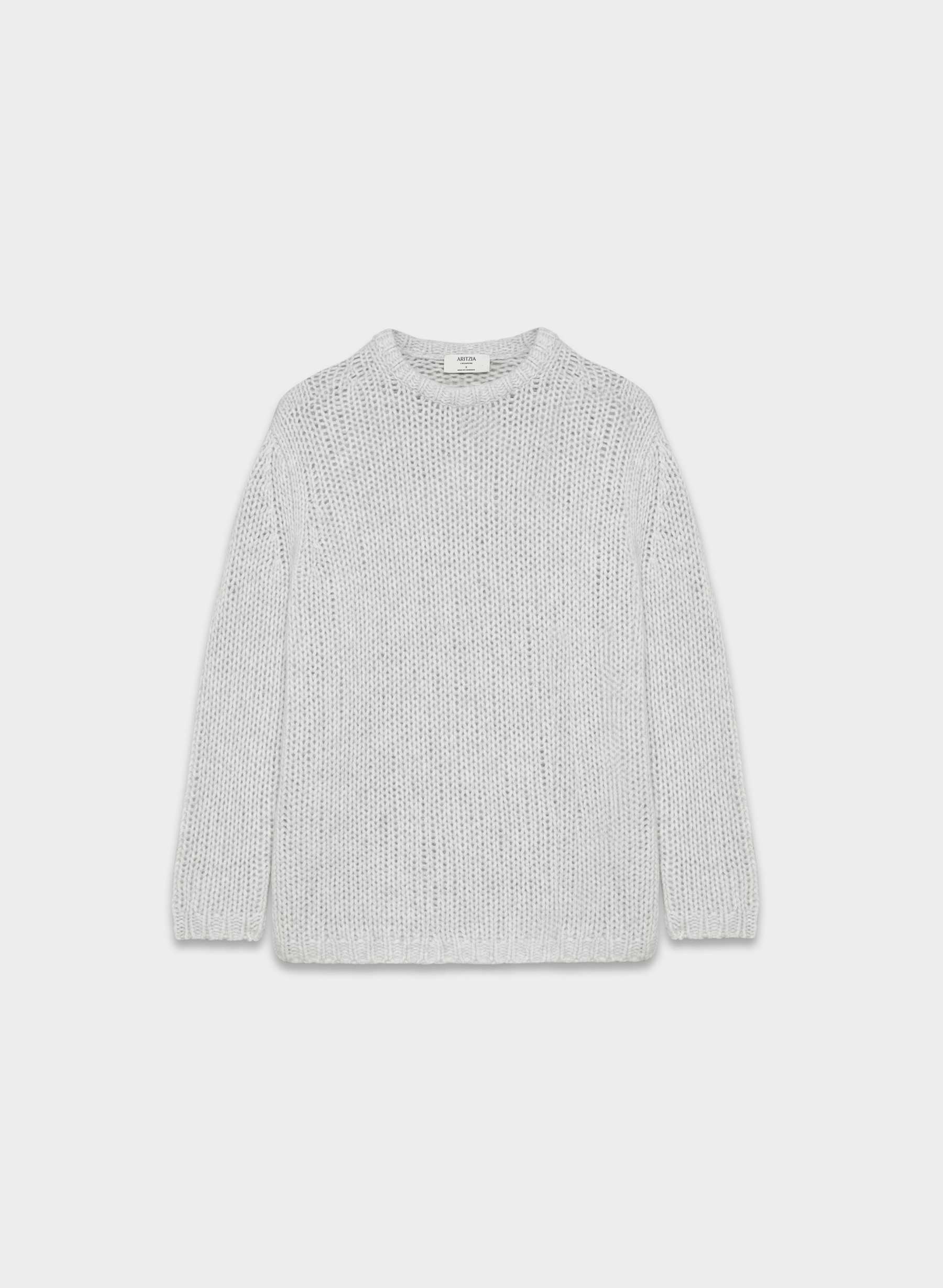 Aritzia Mesh Cashmere Oversized Crew Sweater — photo 1