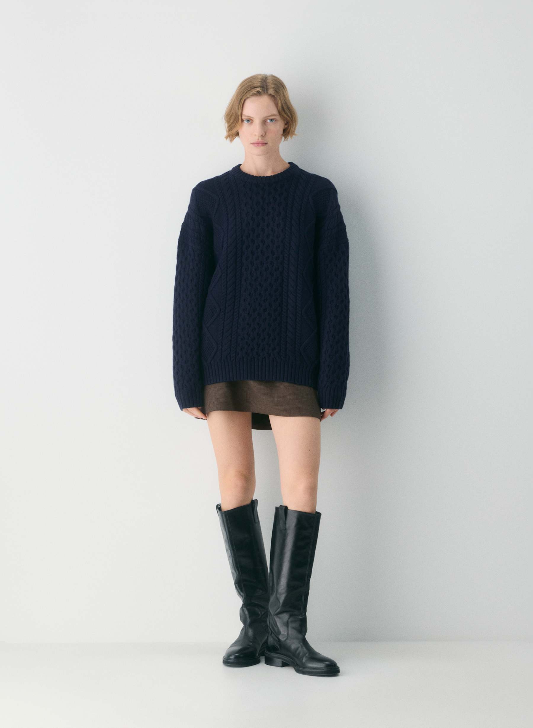 Aritzia Heritage Knit Merino Wool Crew Sweater — photo 1