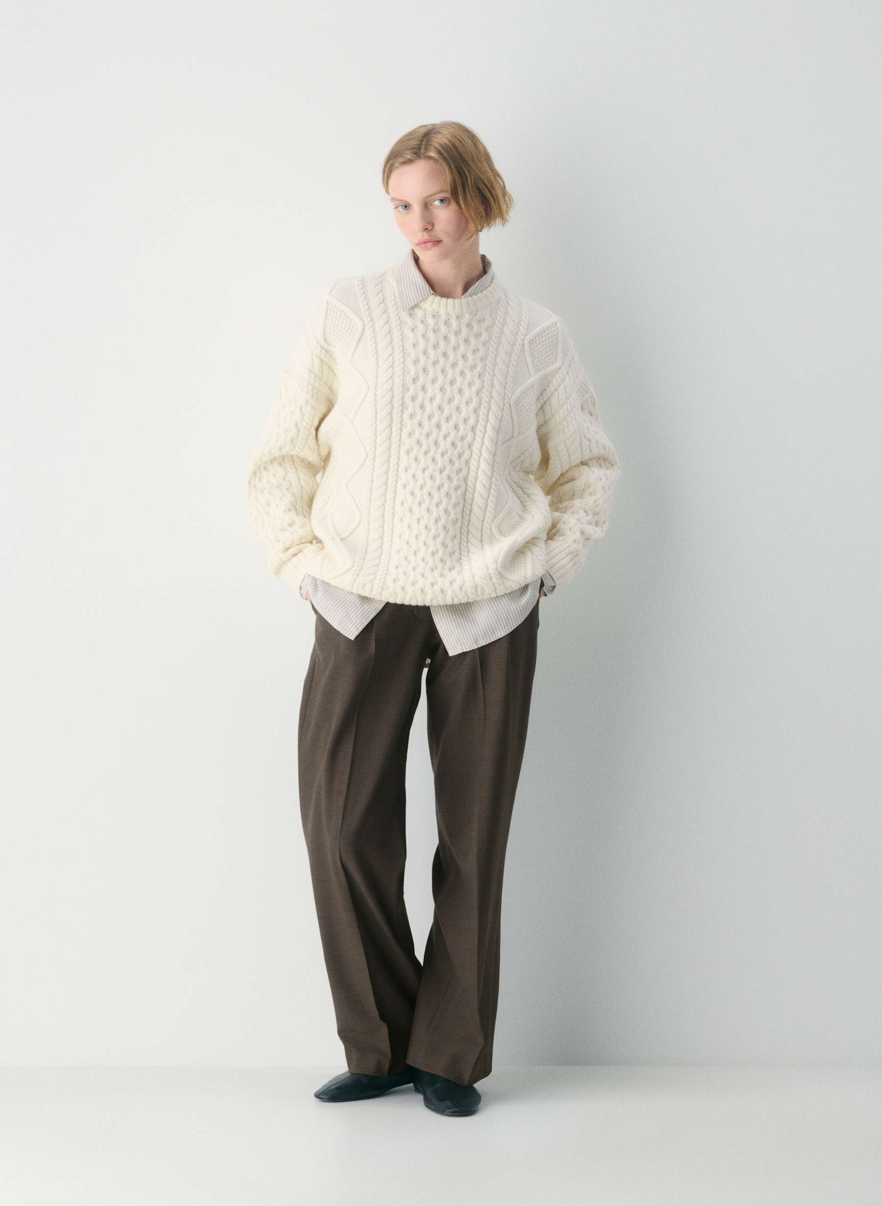 Aritzia Heritage Knit Merino Wool Crew Sweater — photo 1