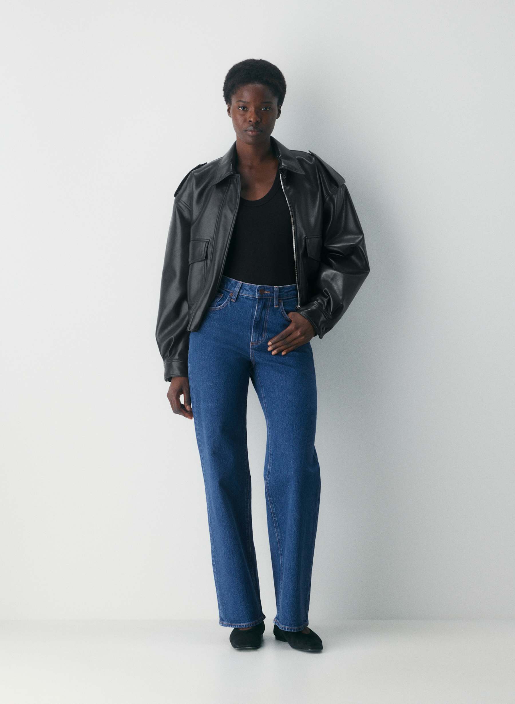 Denim Forum Remy Curve Fit Hi Rise Wide Jean — photo 1