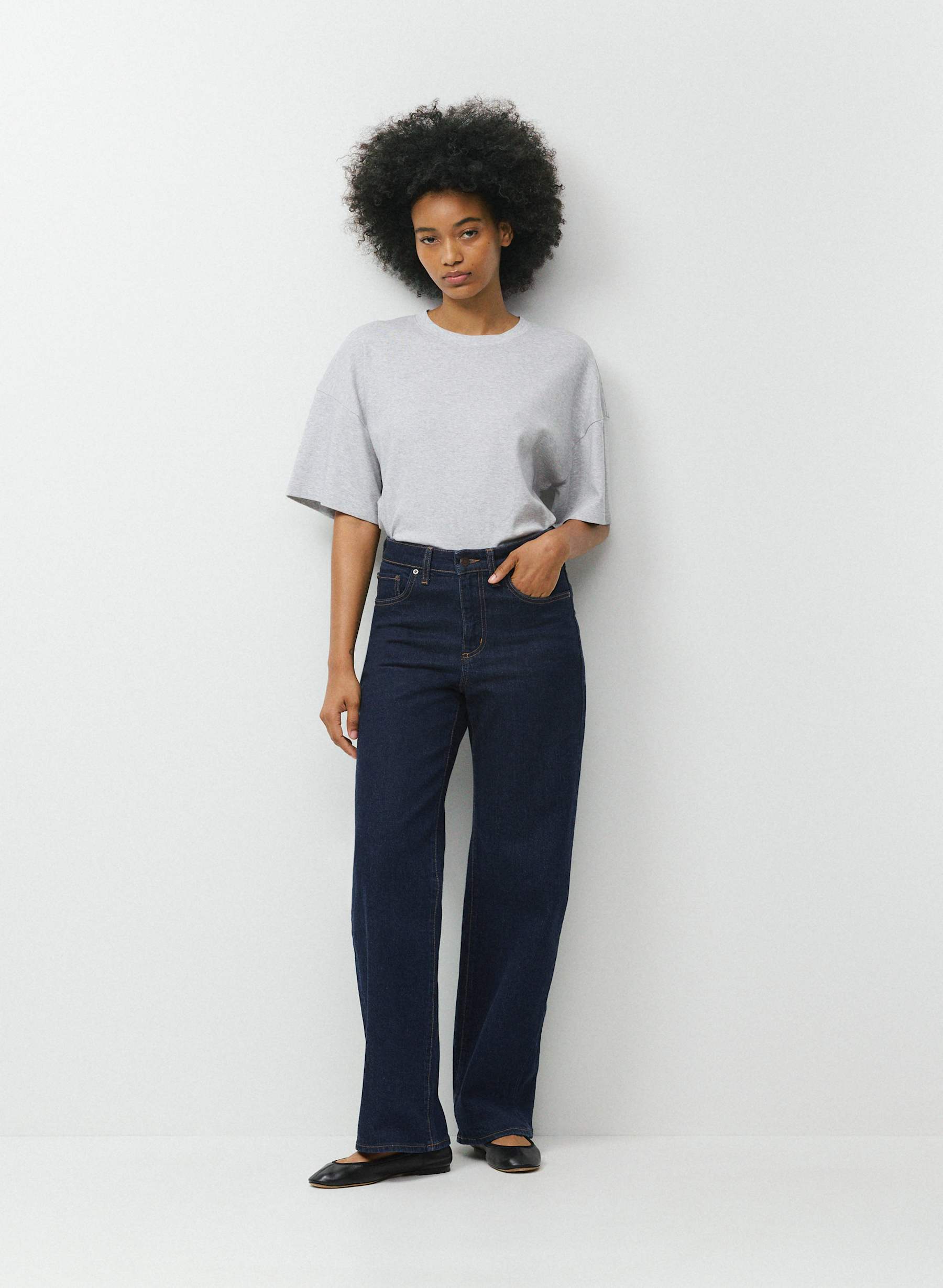Denim Forum Remy Hi-Rise Wide Jean — photo 1