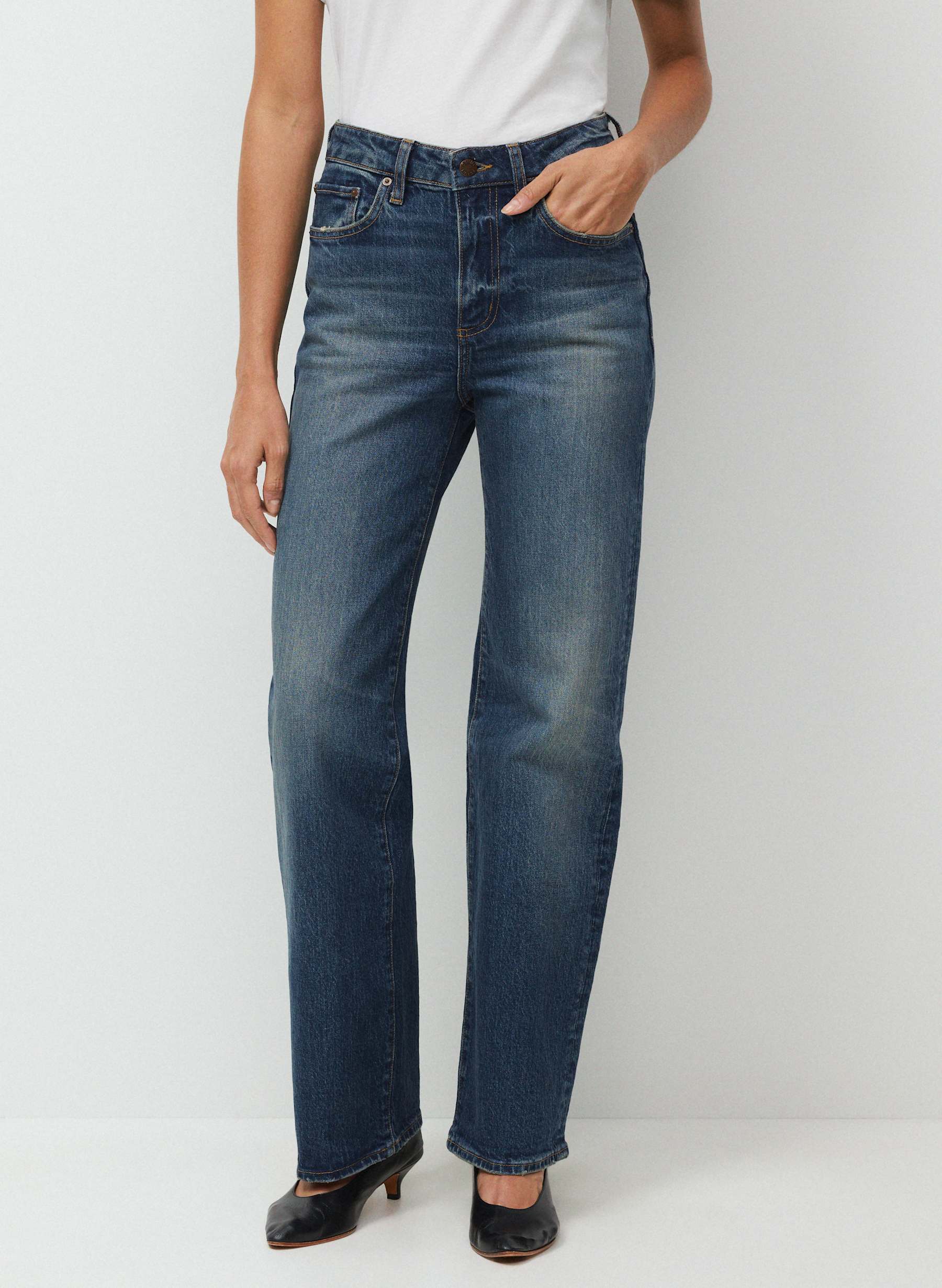 Denim Forum Remy Hi-Rise Wide Jean — photo 2