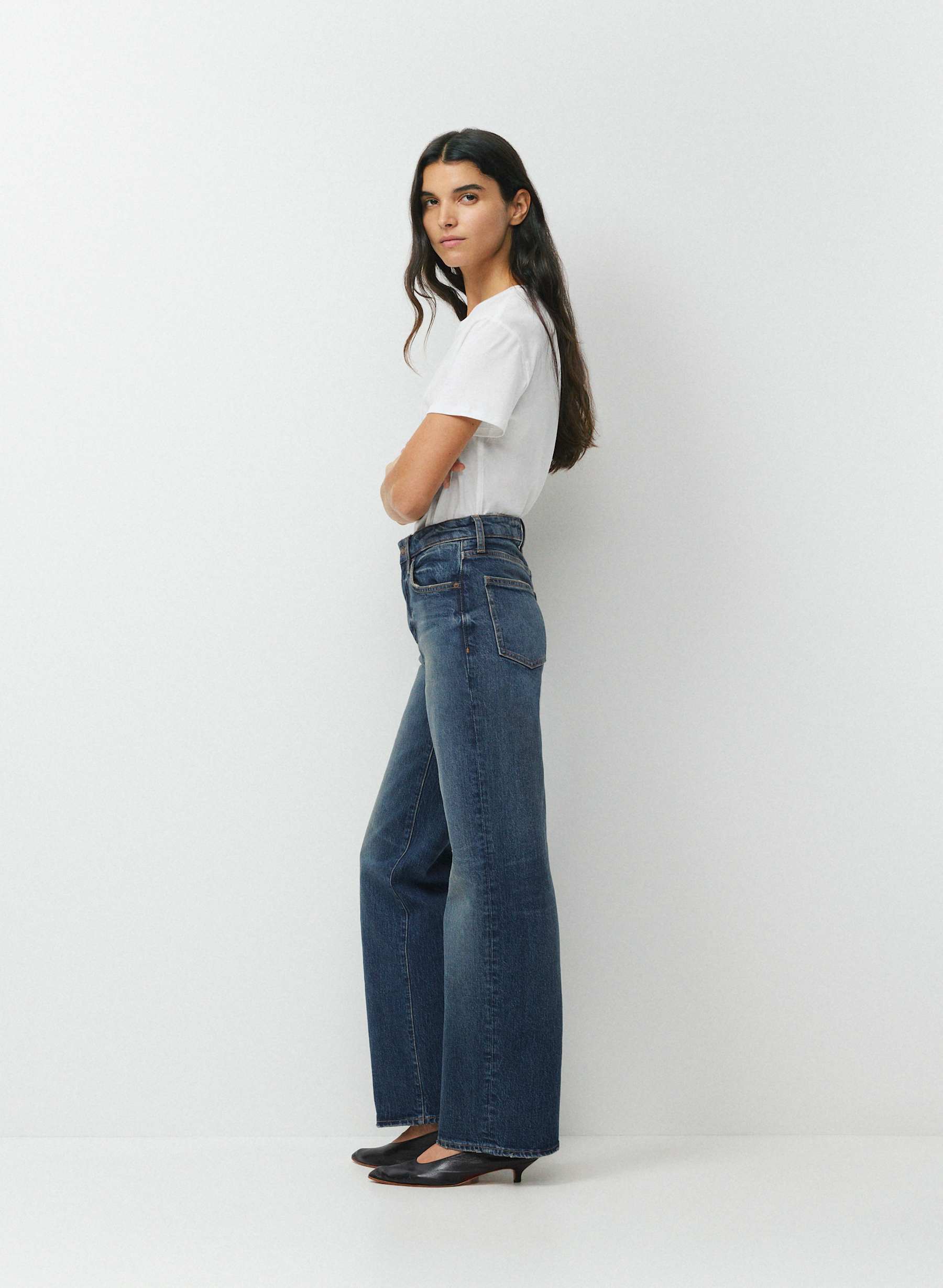 Denim Forum Remy Hi-Rise Wide Jean — photo 3
