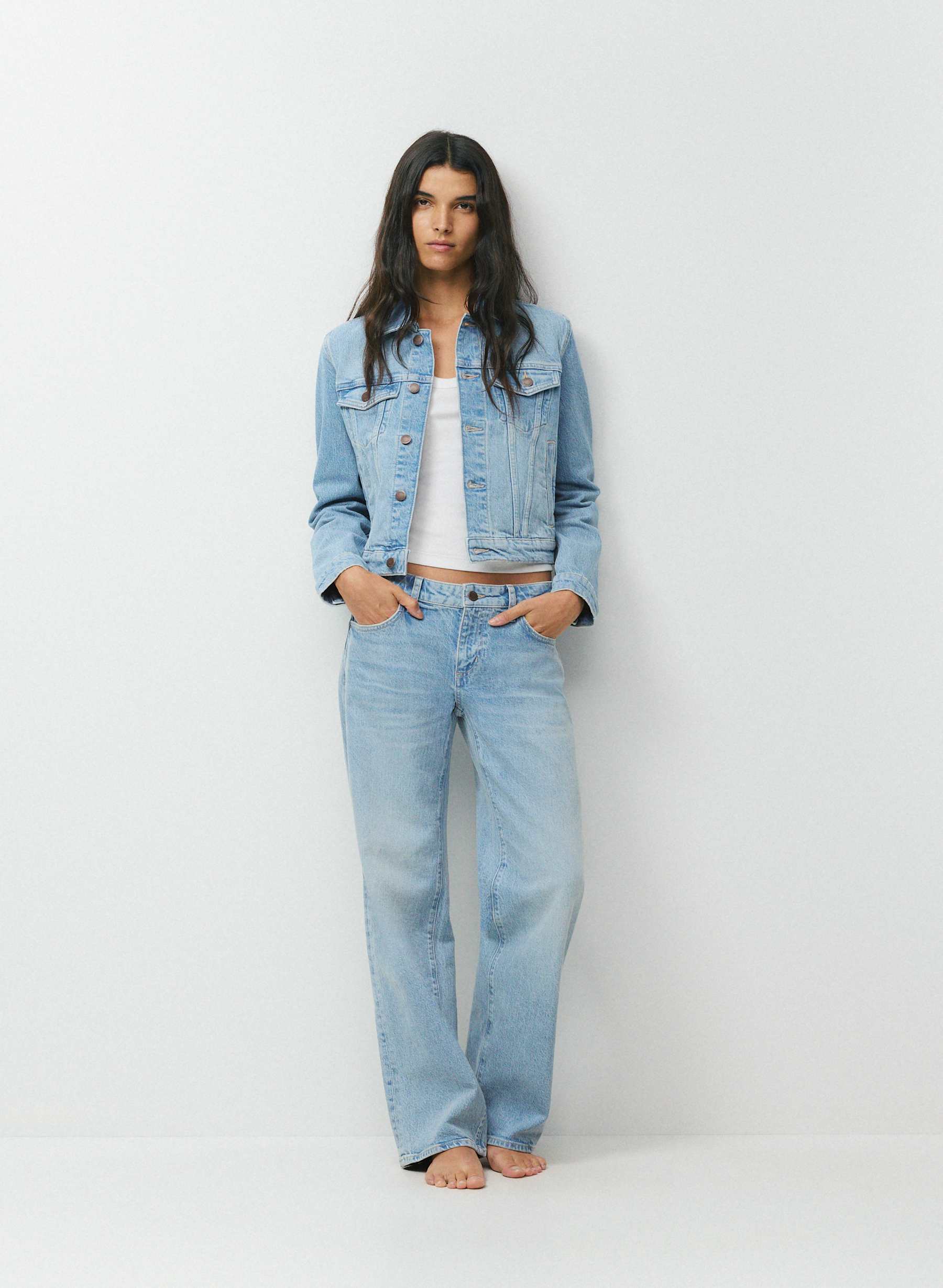 Denim Forum Salma Super Lo-Rise Straight Jean — photo 1