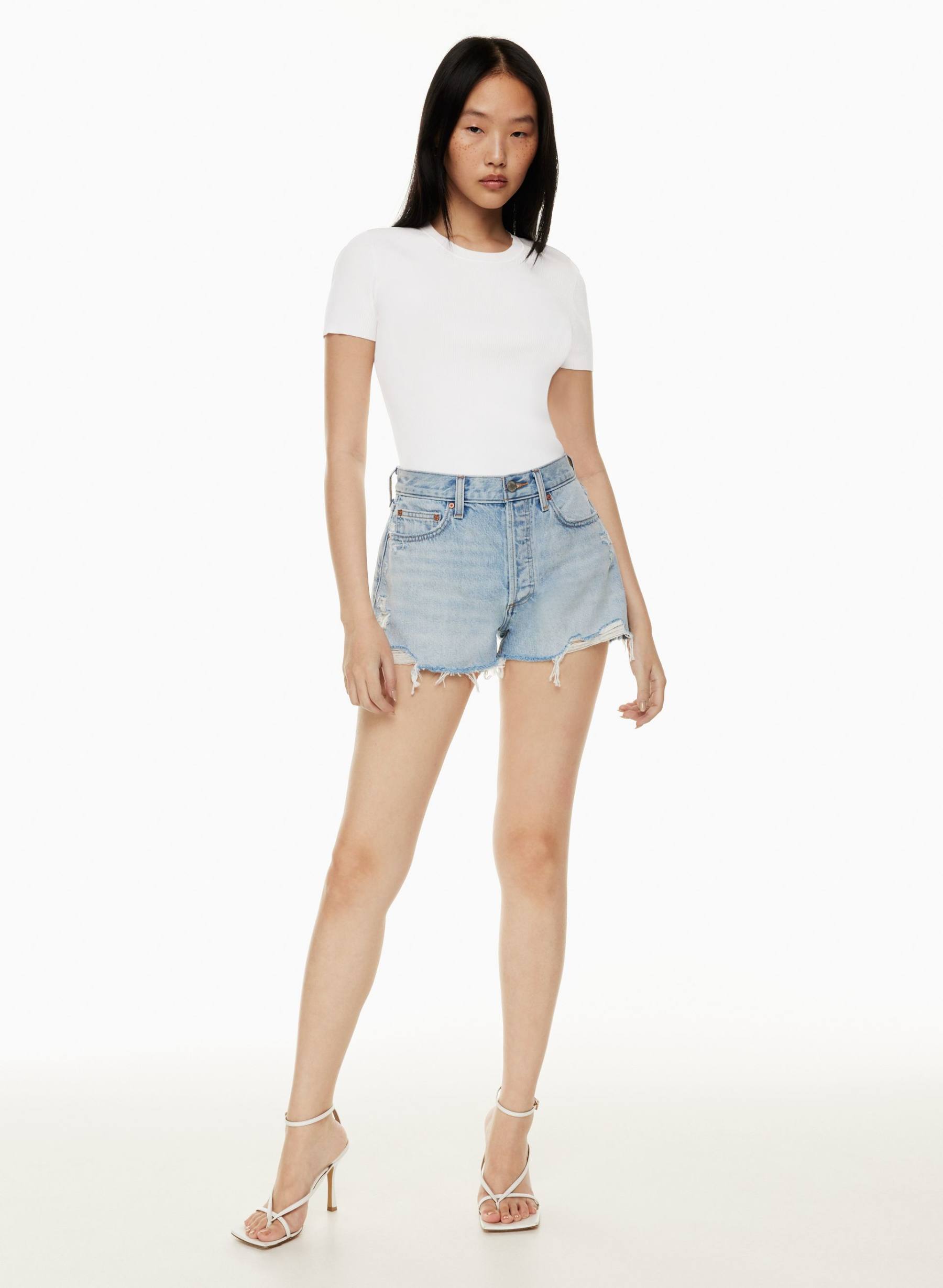 Denim Forum THE EX BOYFRIEND HI-RISE JEAN SHORT | Aritzia US