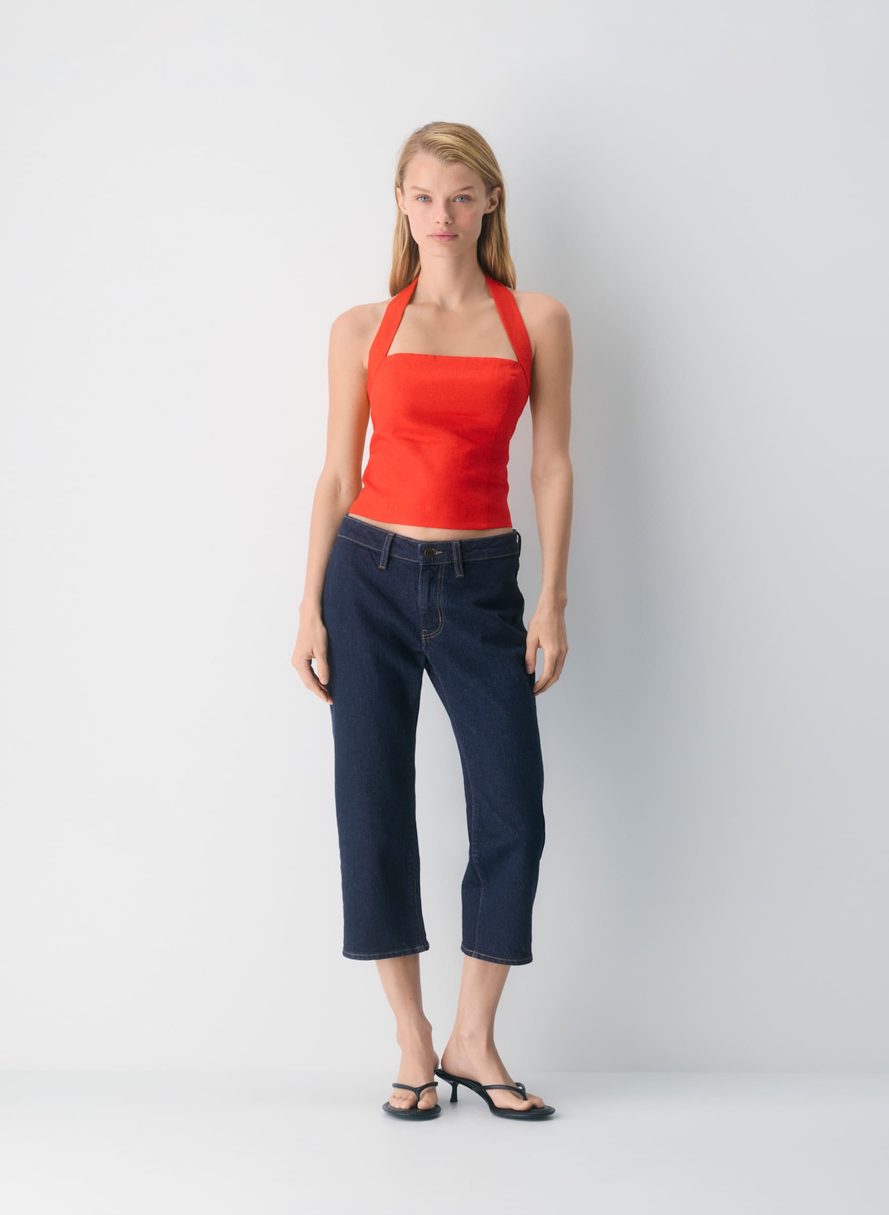 Wilfred Whisper Linen Halter Top — photo 1