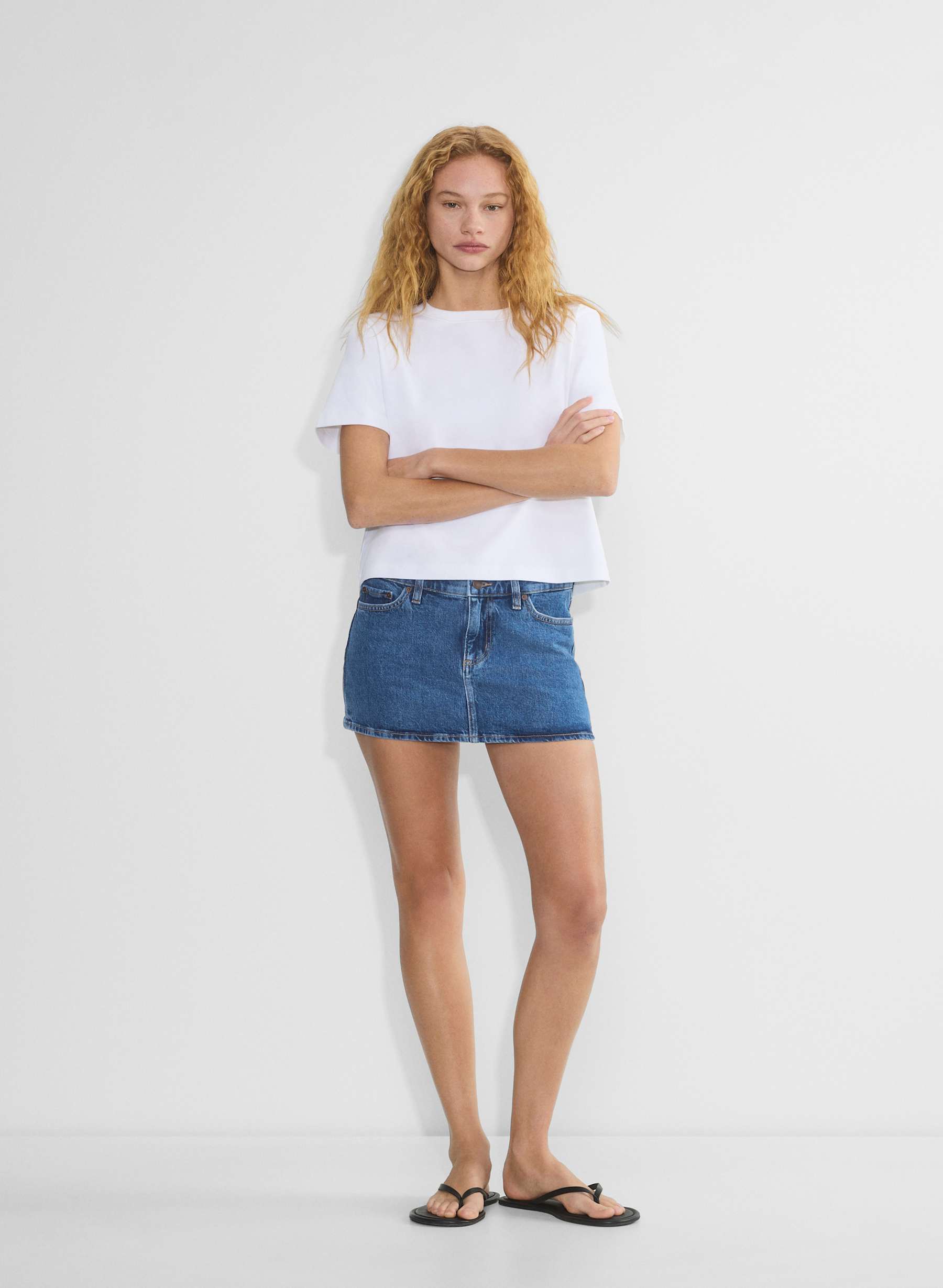 Denim Forum Alba Micro Denim Skirt — photo 1