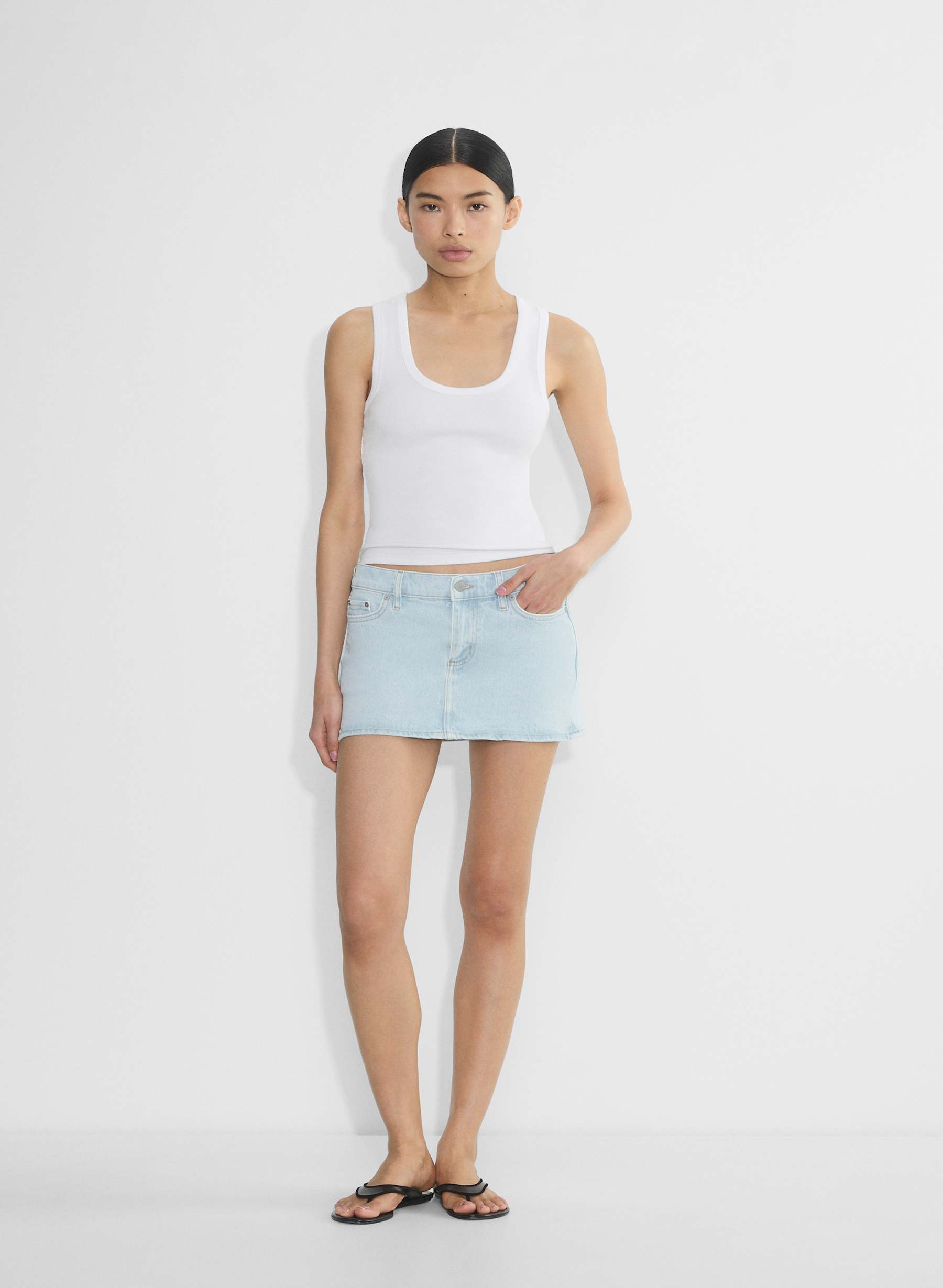 Denim Forum Alba Micro Denim Skirt — photo 1