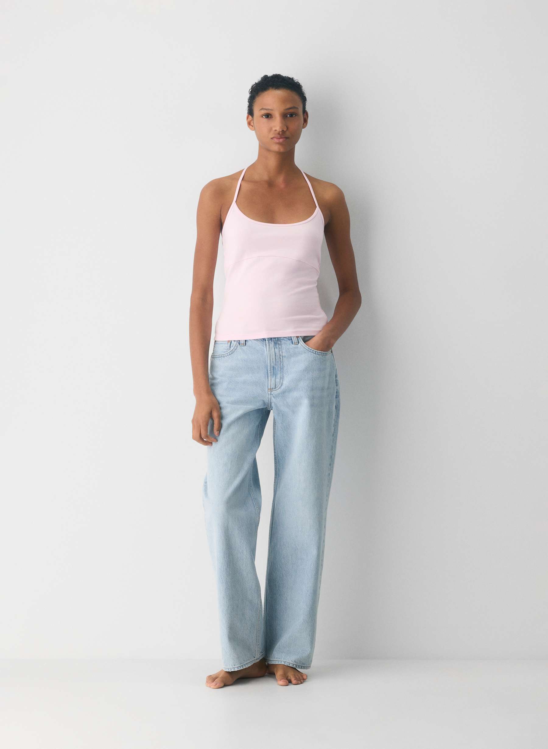 Aritzia HomeStretch™ Smooth Deejay Halter Top — photo 1