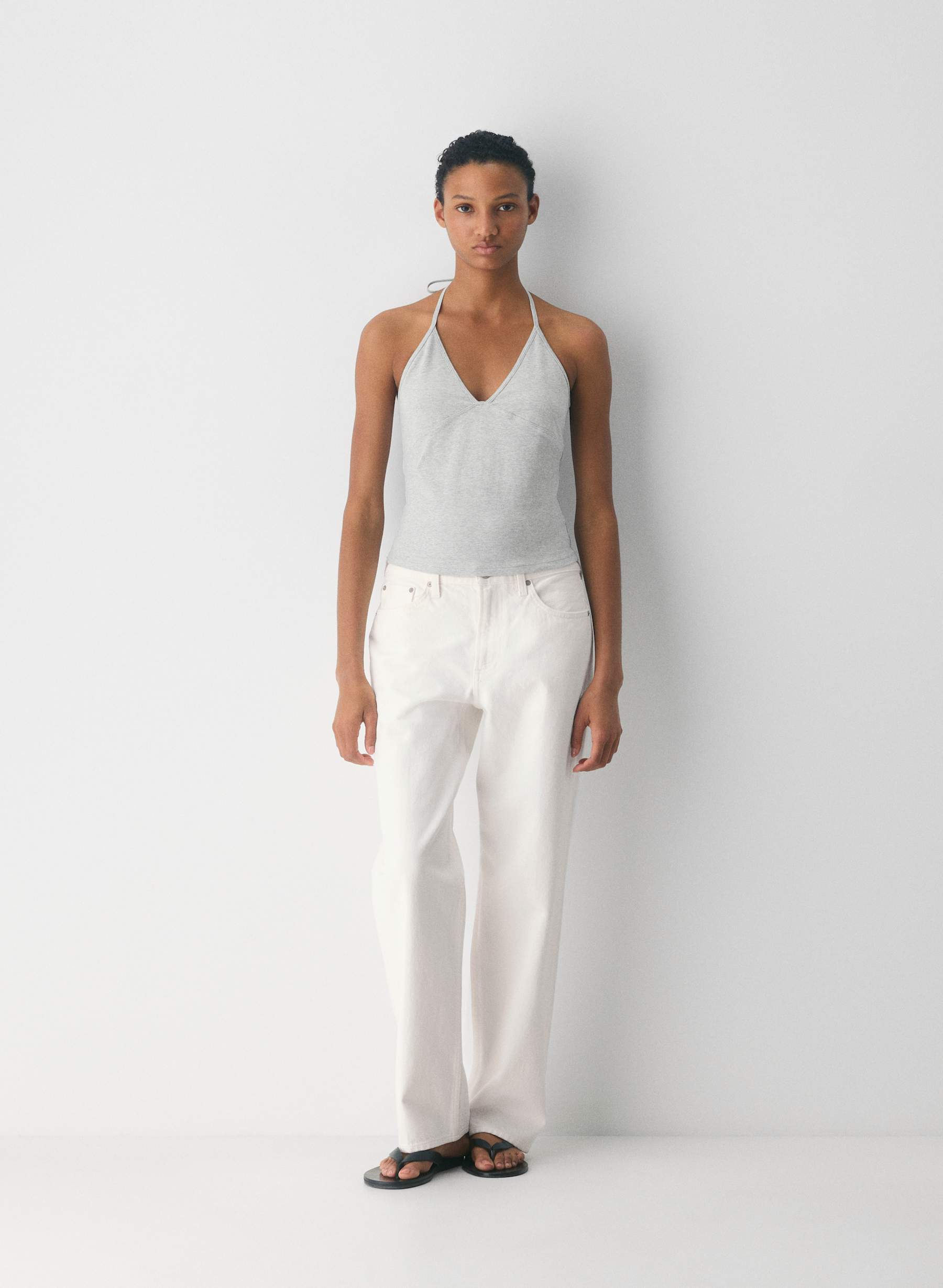 Aritzia HomeStretch™ Smooth Slowjam Halter Top — photo 1