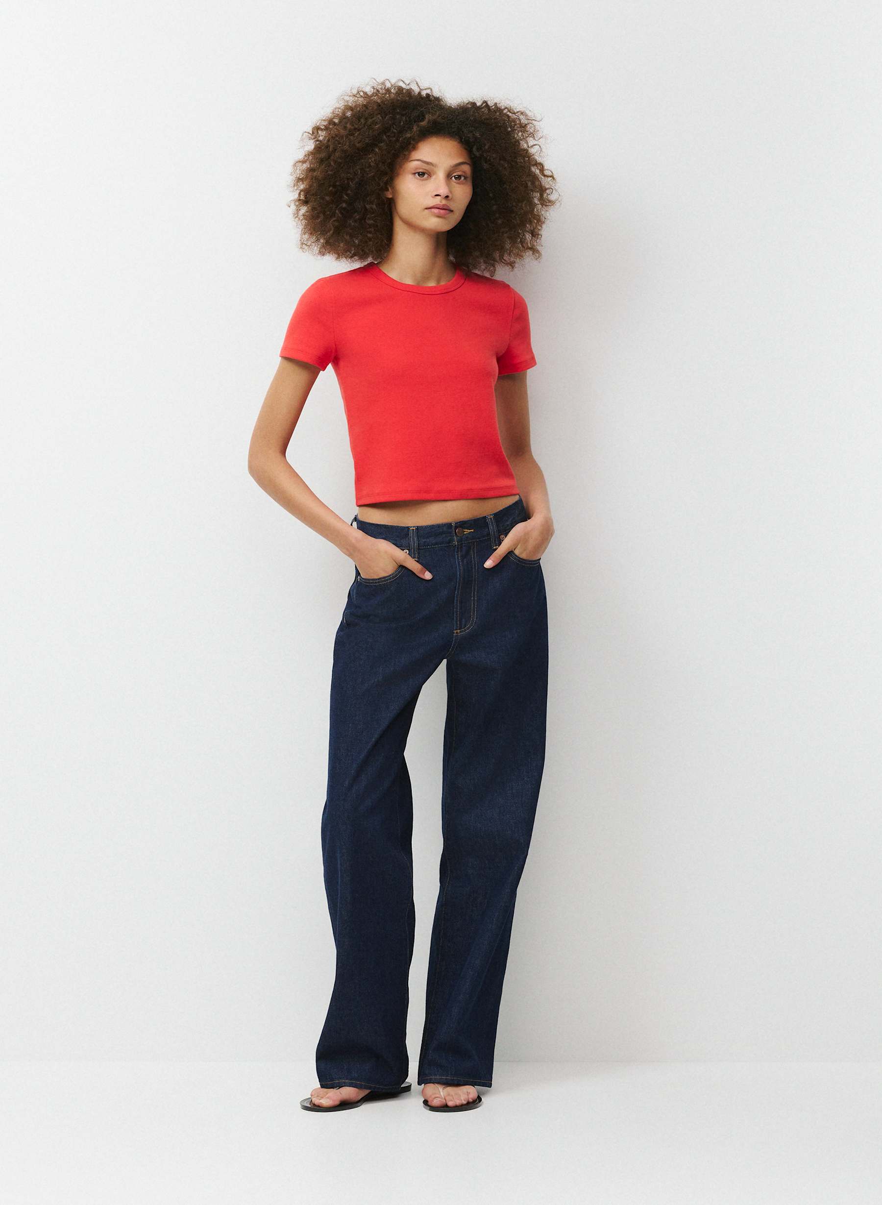 Aritzia Little Ribbed T-Shirt — photo 1