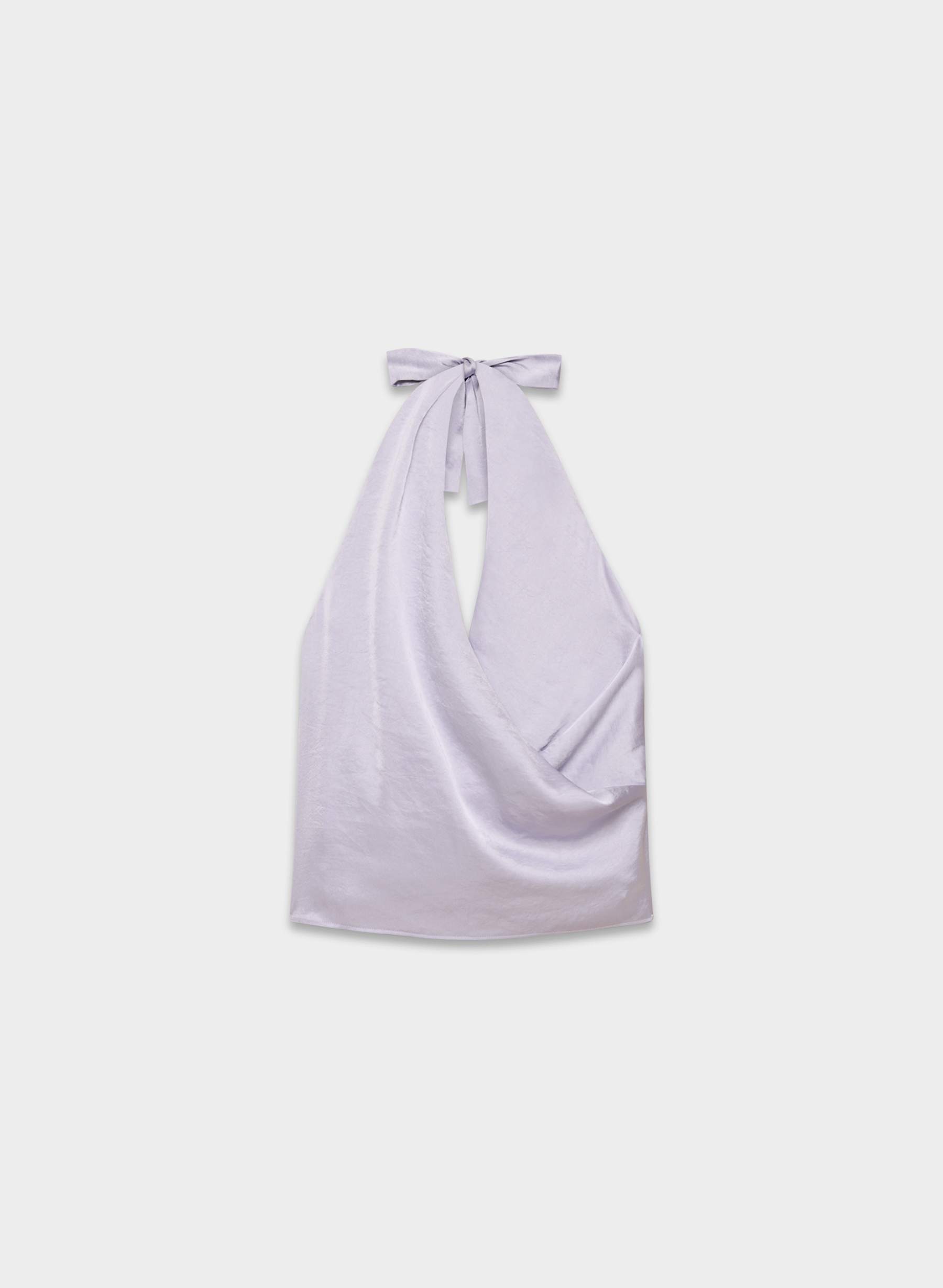 Wilfred Martini Satin Halter Top — photo 7