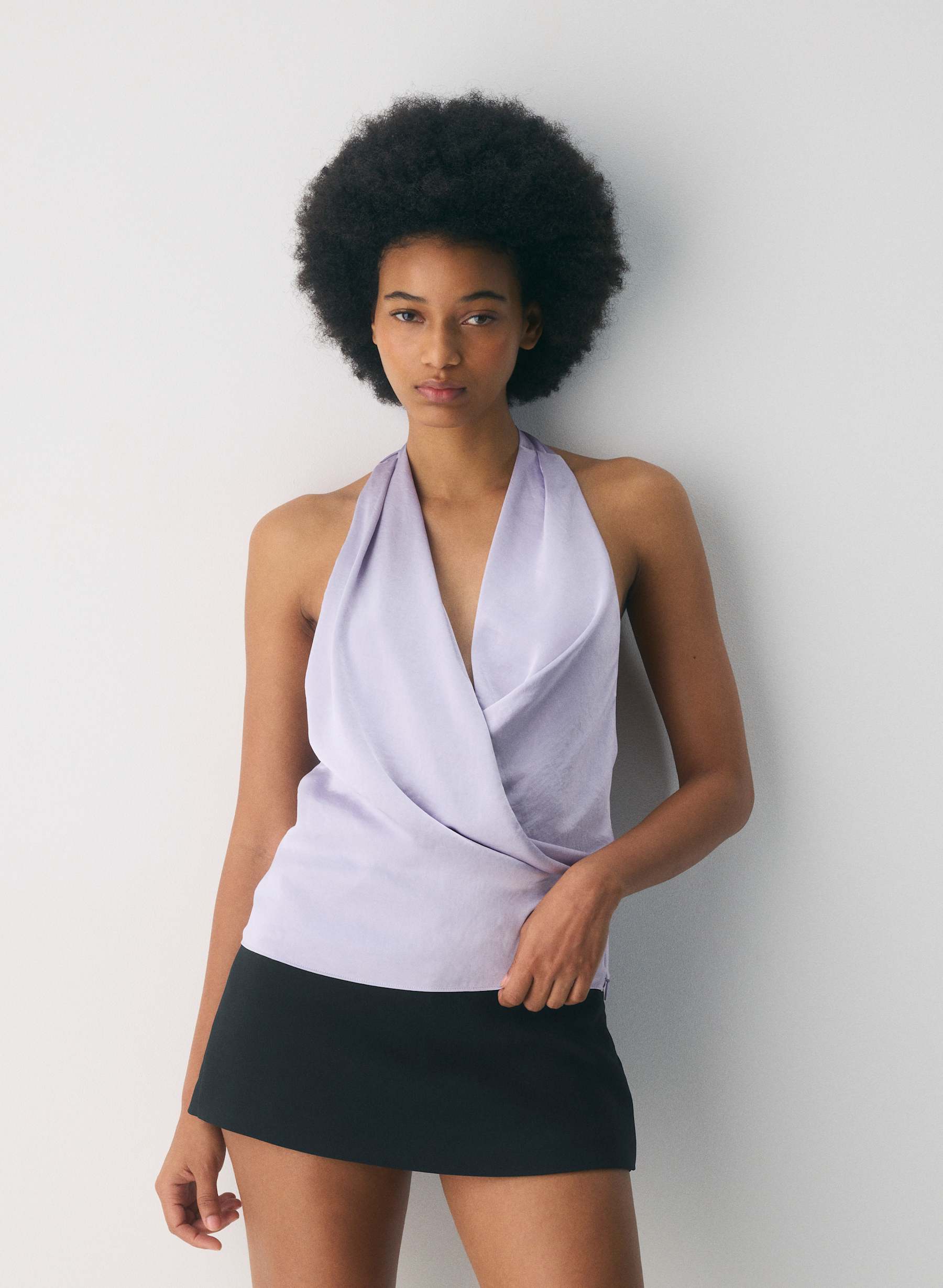 Wilfred Martini Satin Halter Top — photo 2