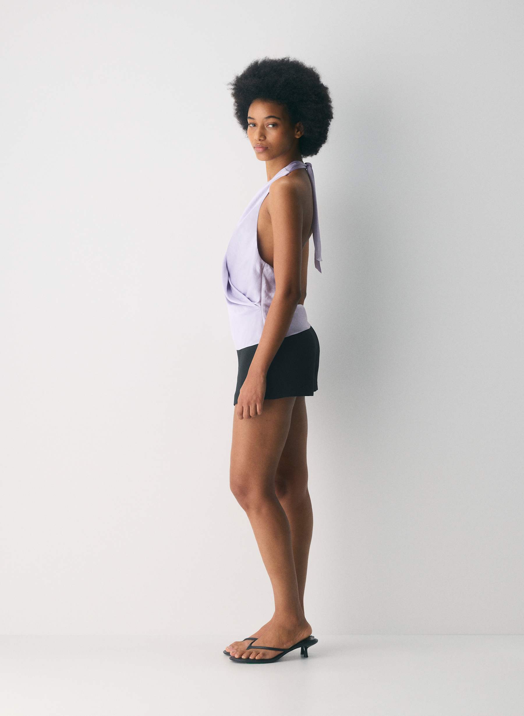 Wilfred Martini Satin Halter Top — photo 5