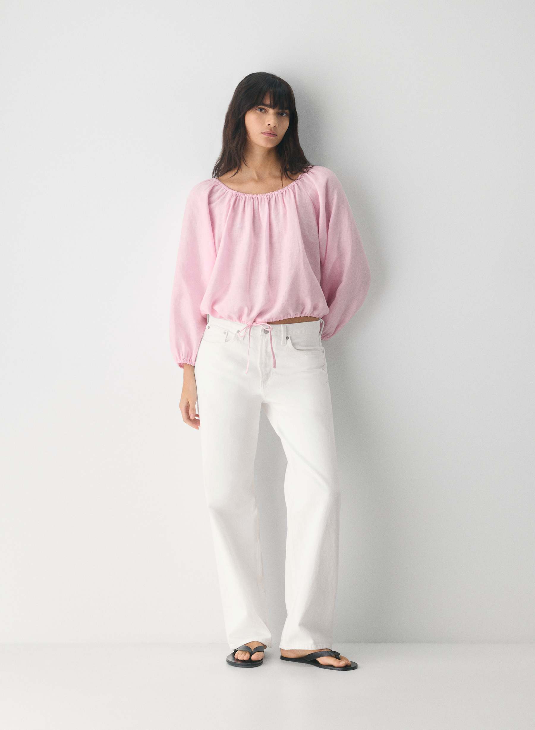 Little Moon Fiore Linen Blouse — photo 1