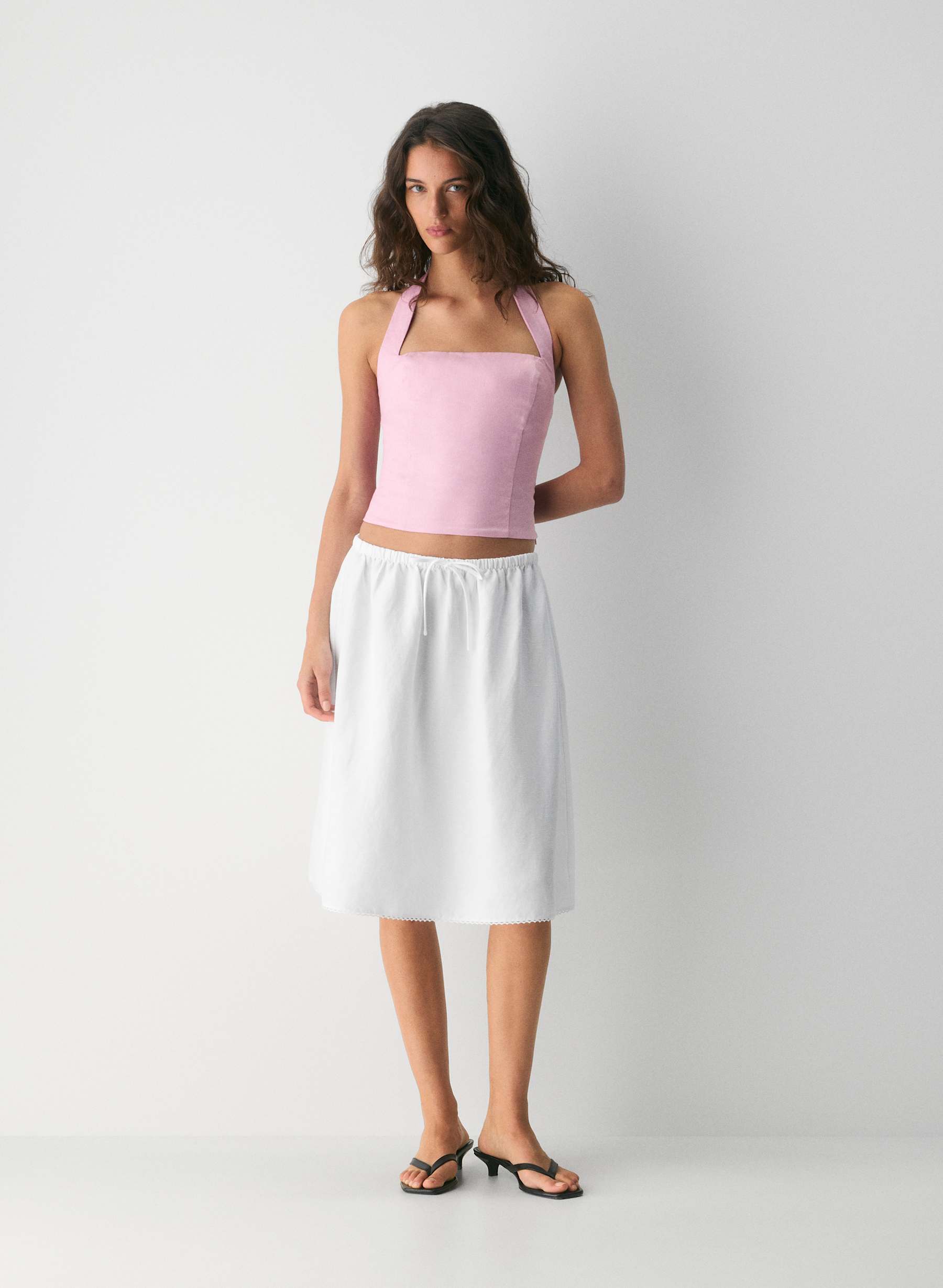 Wilfred Whisper Linen Halter Top — photo 1
