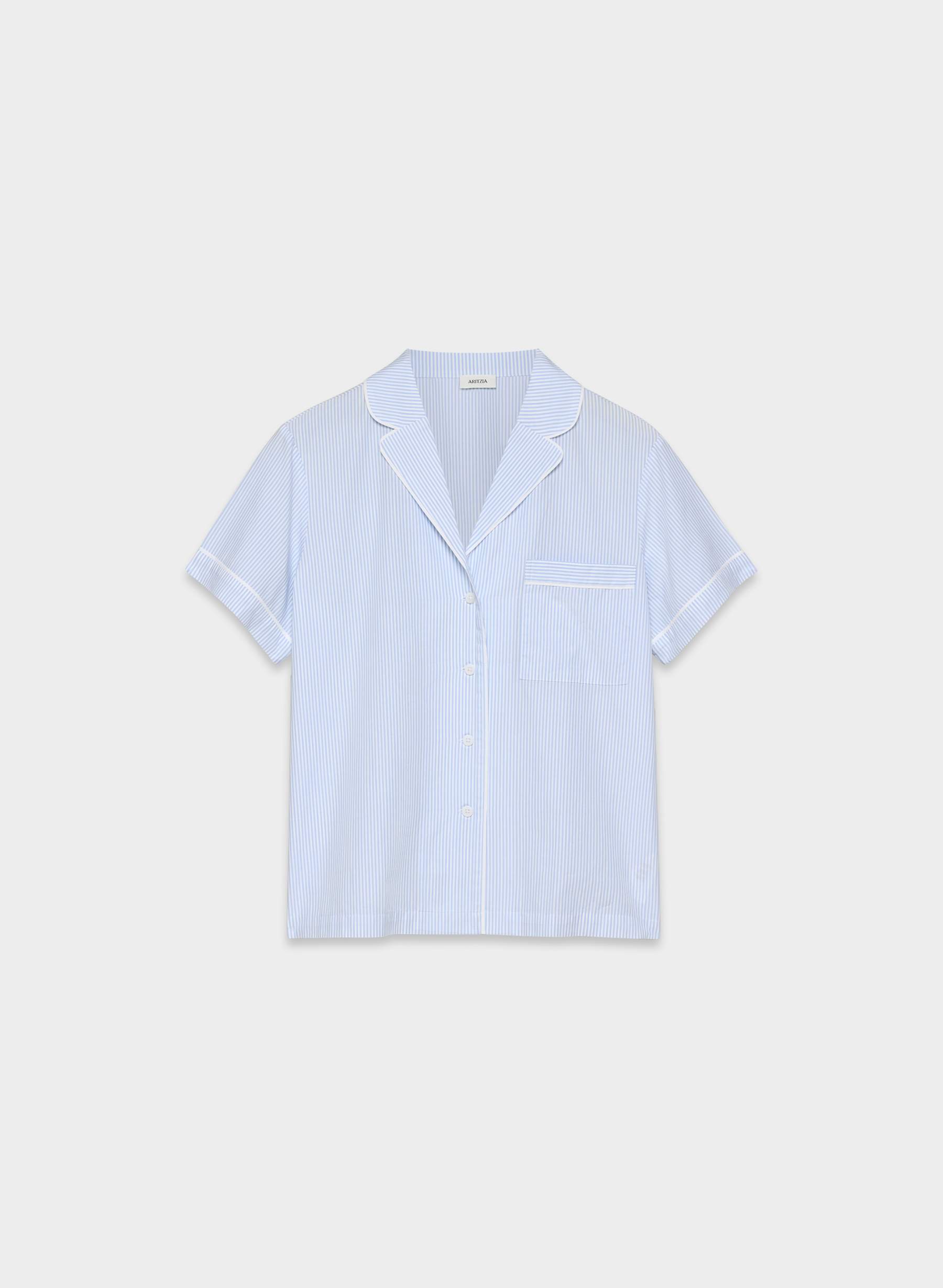 Aritzia Laze Poplin Shortsleeve Pajama Shirt — photo 1