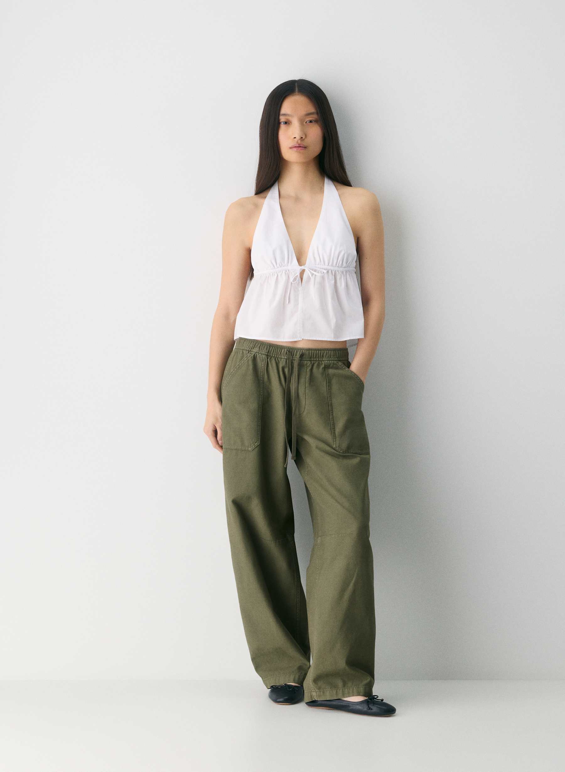 Sunday Best Brioche Poplin Halter Top — photo 1