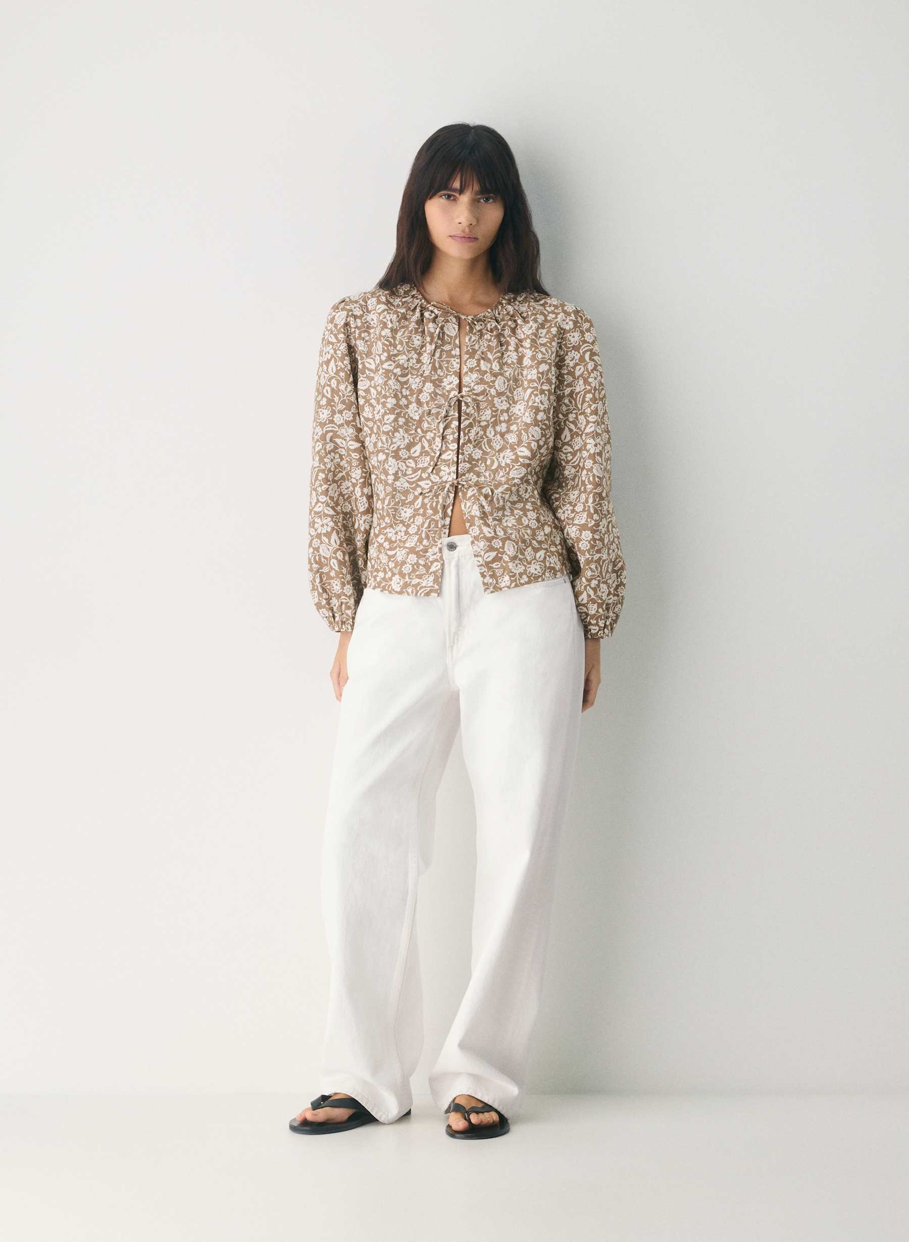 Little Moon Tybee Linen Blouse — photo 1
