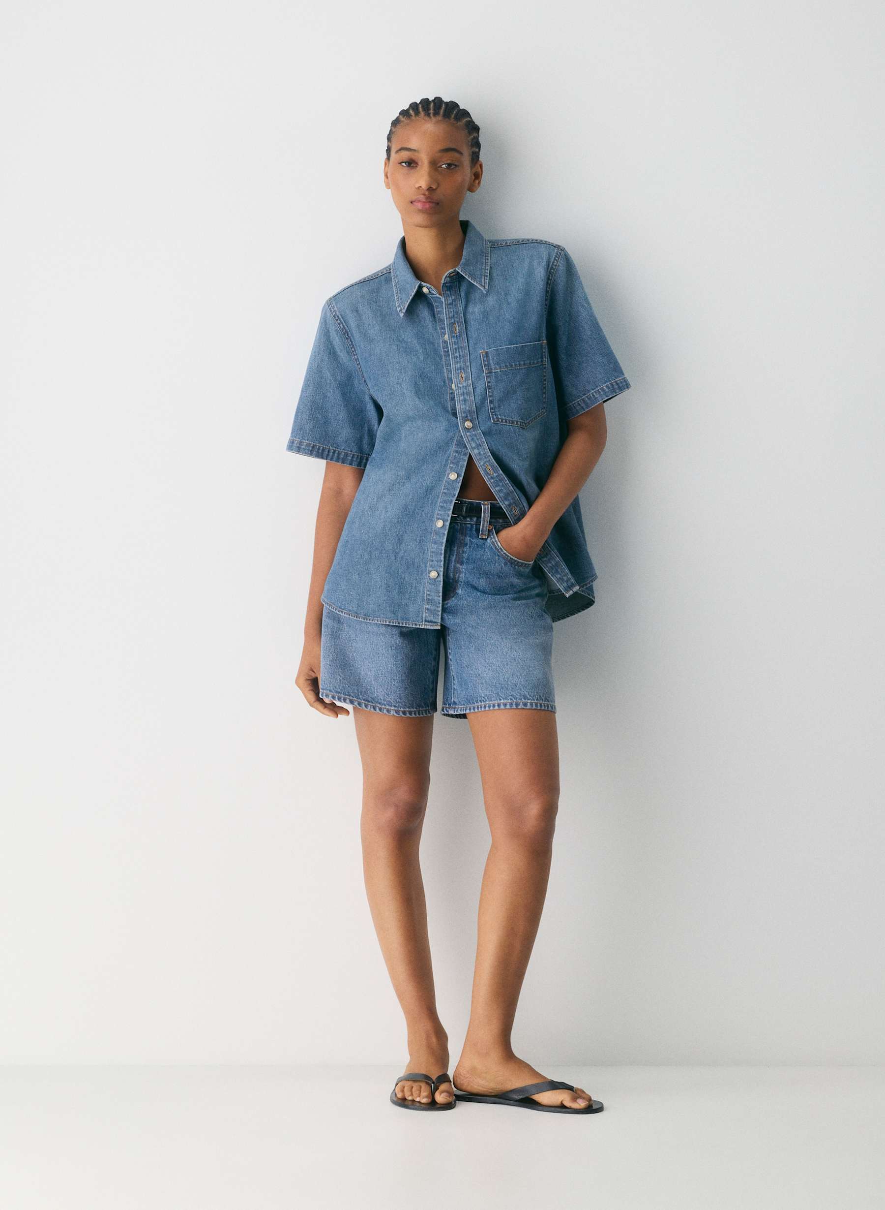 Denim Forum The %2790S Vintage Shortsleeve Denim Shirt — photo 1
